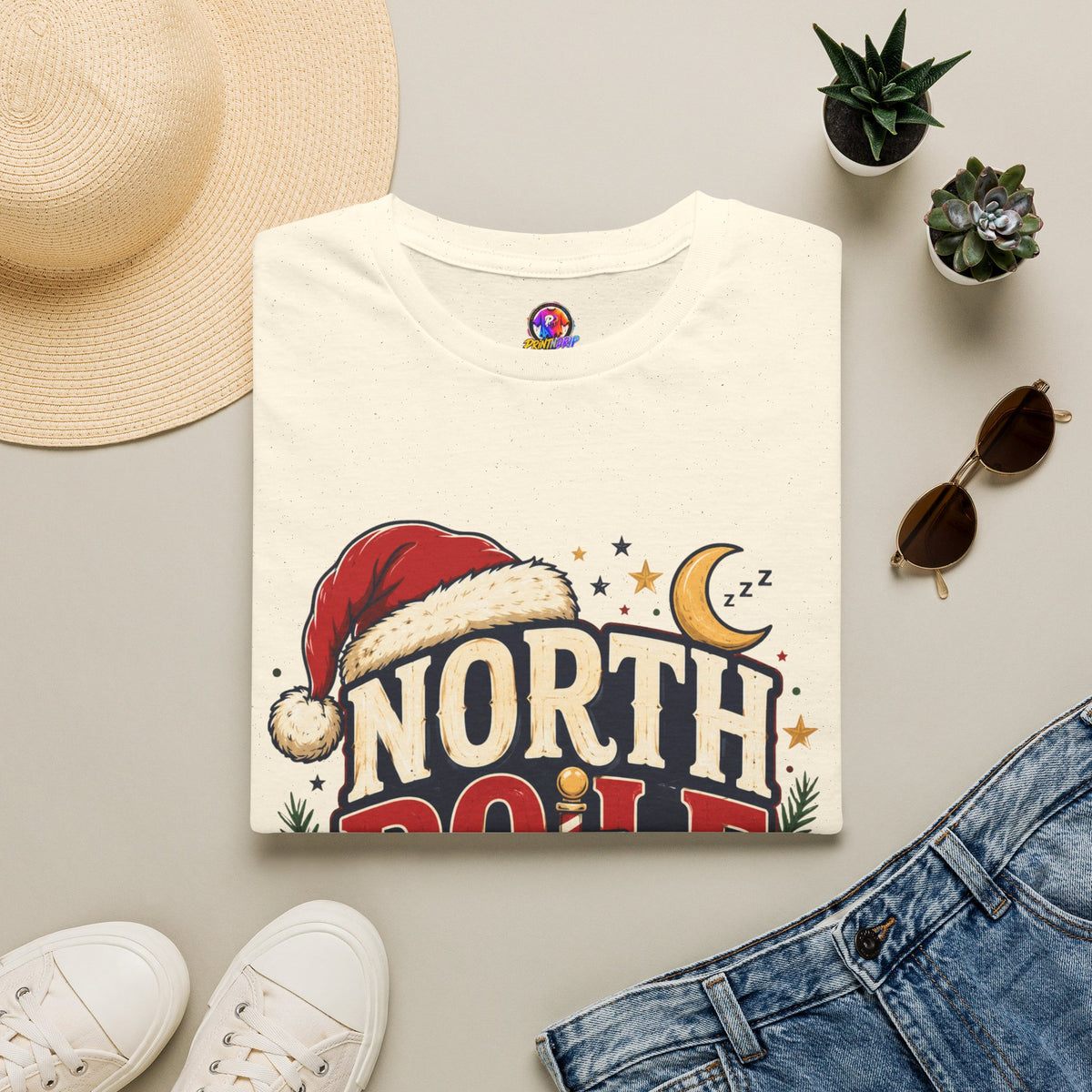 North Pole Nap Team T-Shirt — Funny Christmas Sleepy Holiday Tee