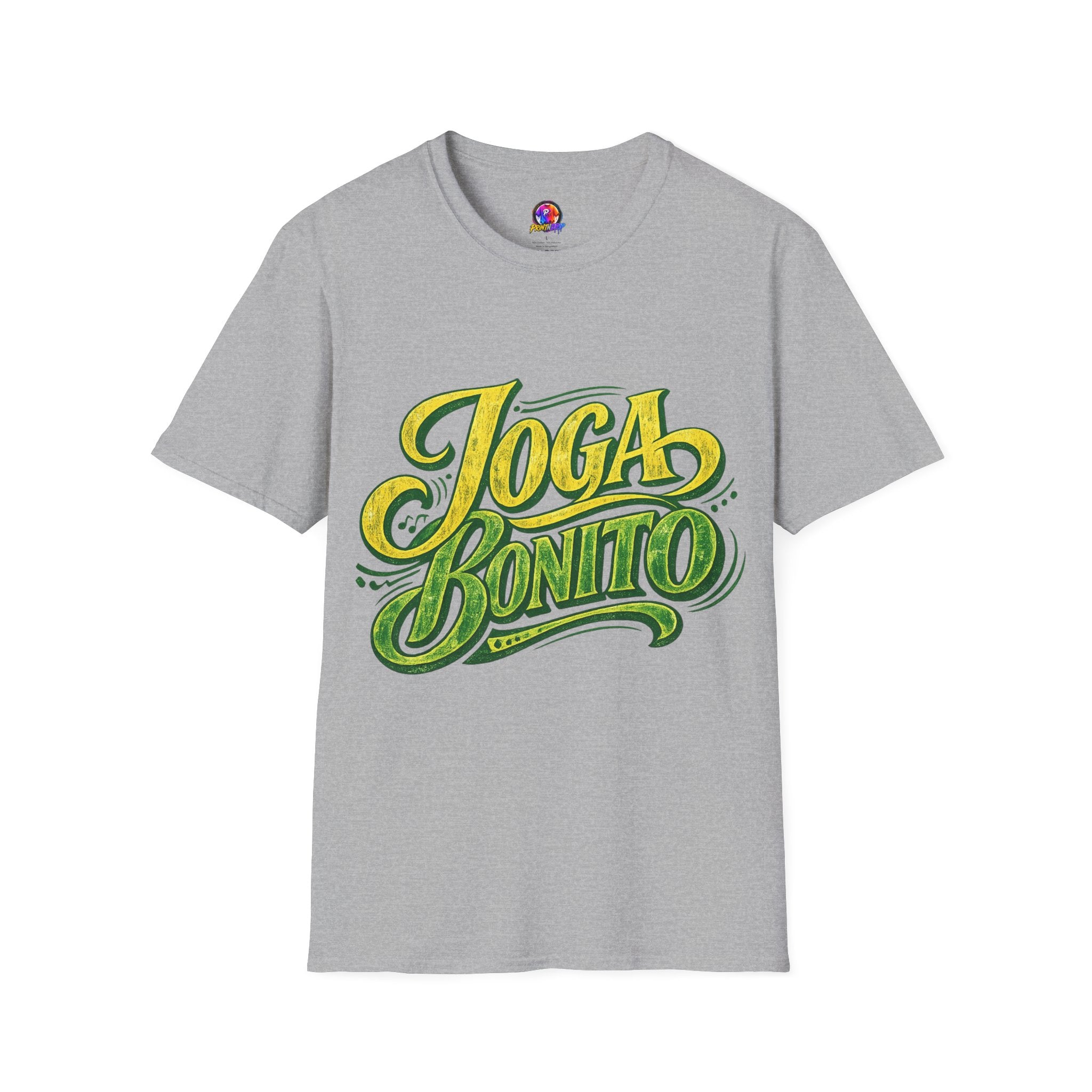 Brazil T-Shirt — 'Joga Bonito' Vintage Soccer Script Tee