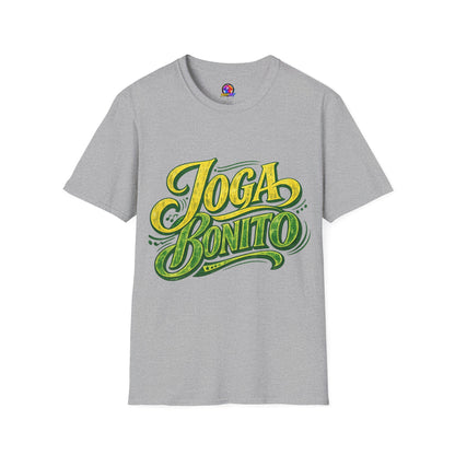 Brazil T-Shirt — 'Joga Bonito' Vintage Soccer Script Tee