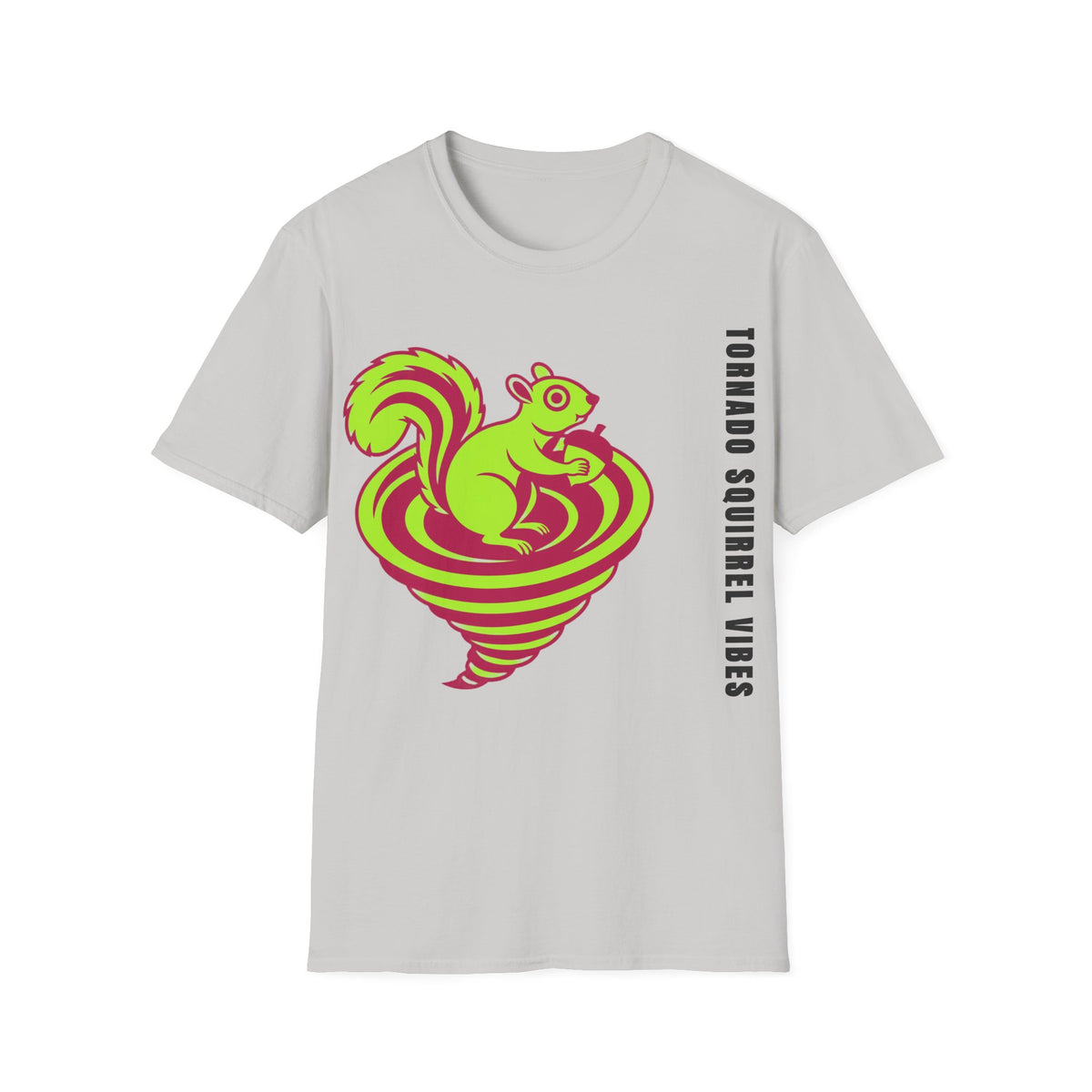 Squirrel Tornado T‑Shirt — Neon Retro Squirrel Whirl Graphic Tee - Trending Now - September 2026