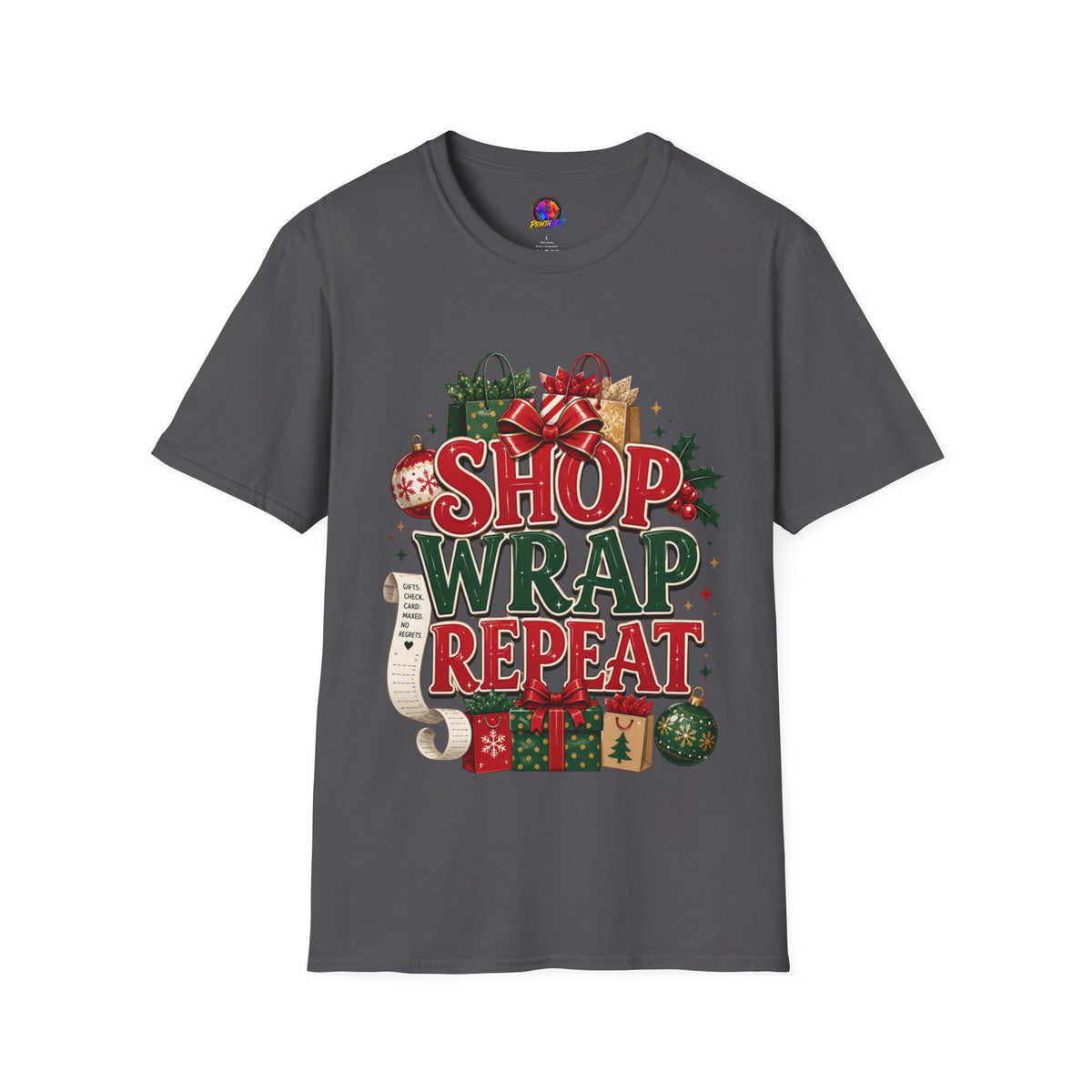 Christmas 'Shop Wrap Repeat' T-Shirt