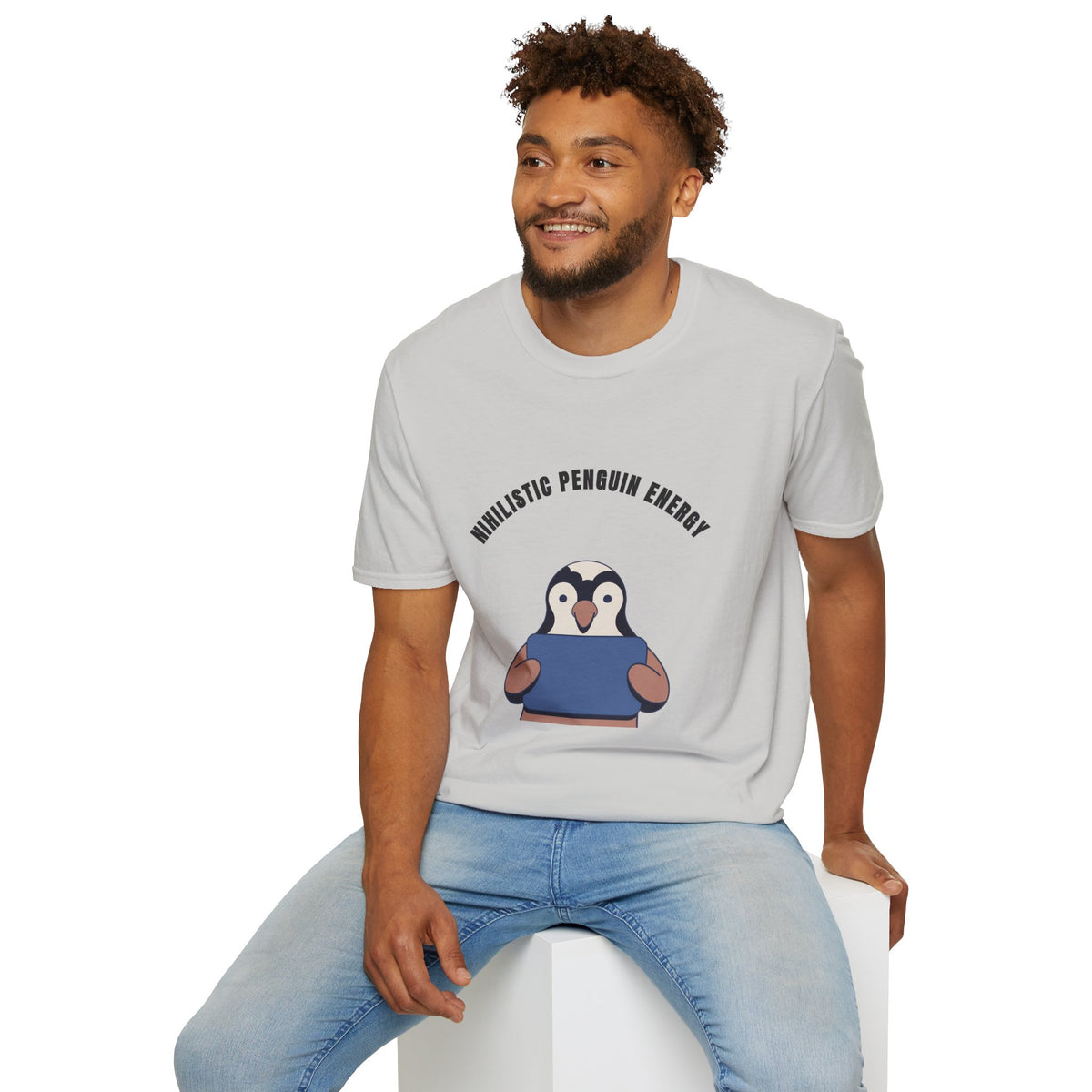 Nihilistic Penguin Energy T-Shirt — Cute Sarcastic Graphic Tee - Trending Now - September 2026