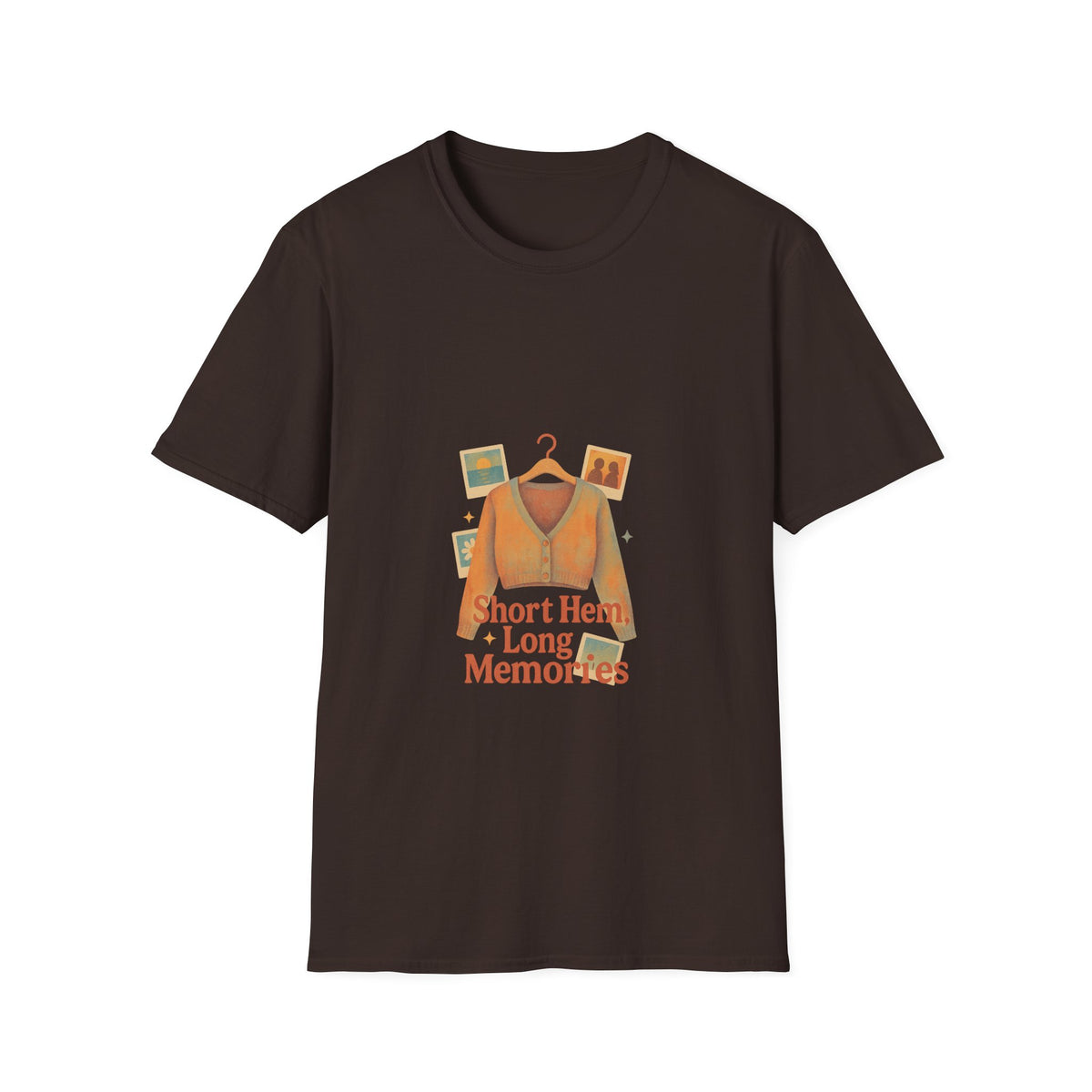 T-Shirt — "Short Hem, Long Memories" Sweater Illustration Tee - Trending Now - October 2026