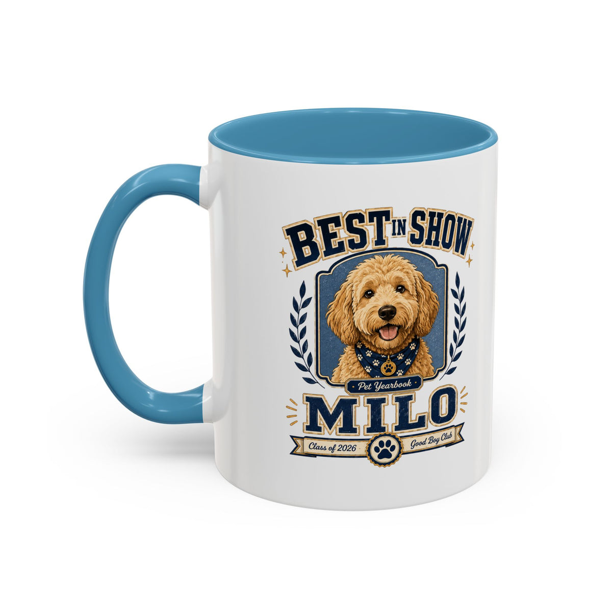 Milo Bailey Dog Dad Mom Best in Show Milo Coffee Mug — Personalized Dog Lover Accent Mug