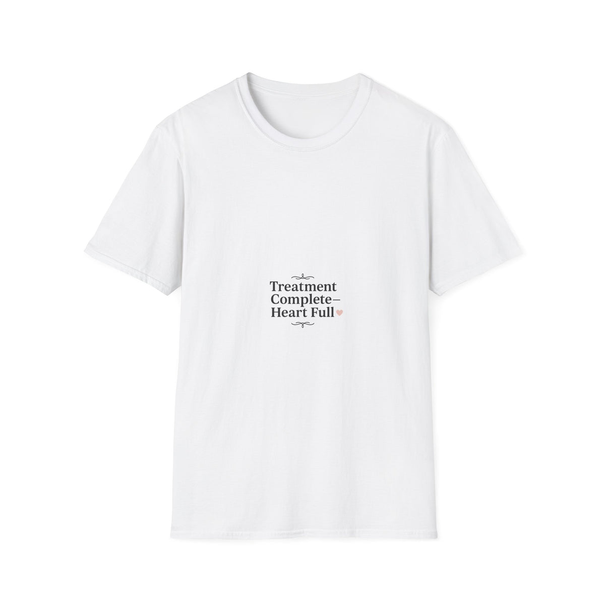 Treatment Complete Heart Full Minimalist Tee - Medical Recovery Gift T-Shirt - Trending Now - September 2026