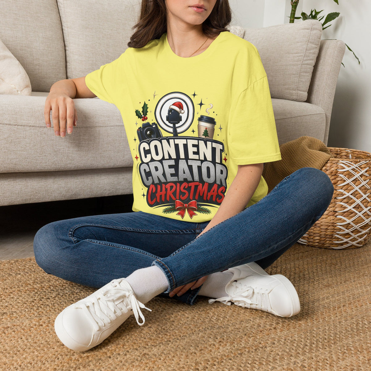 Content Creator Christmas T-Shirt