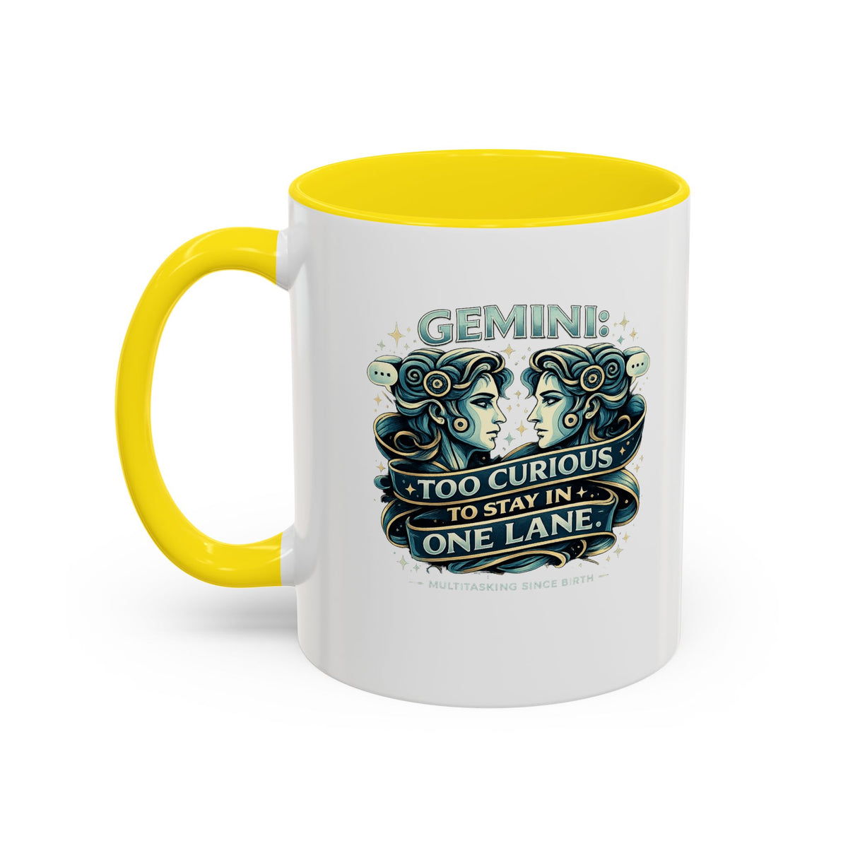 Zodiac Gemini Accent Coffee Mug