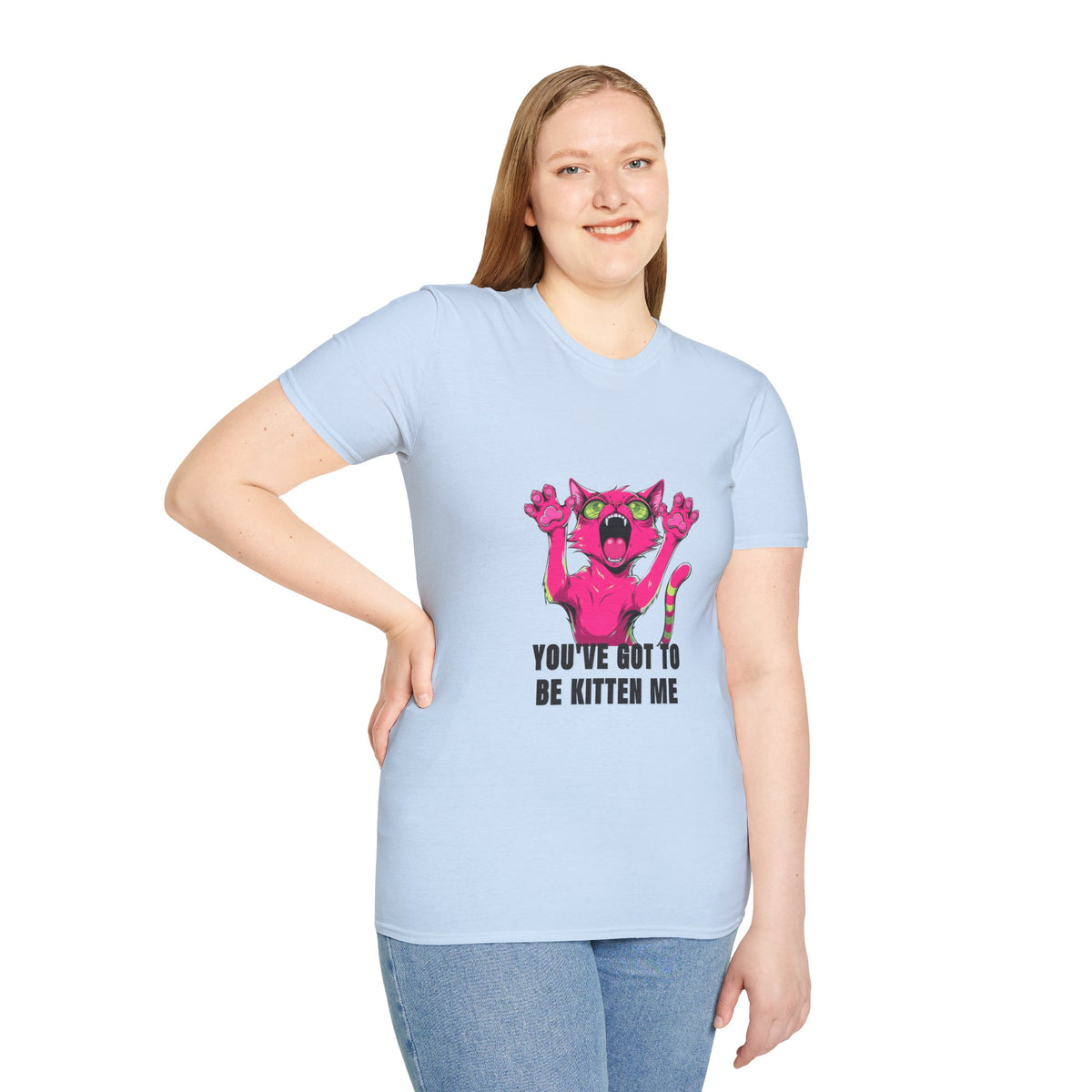 Funny Pink Screaming Cat T-Shirt — "You've Got to Be Kitten Me" Graphic Tee - Trending Now - August 2026