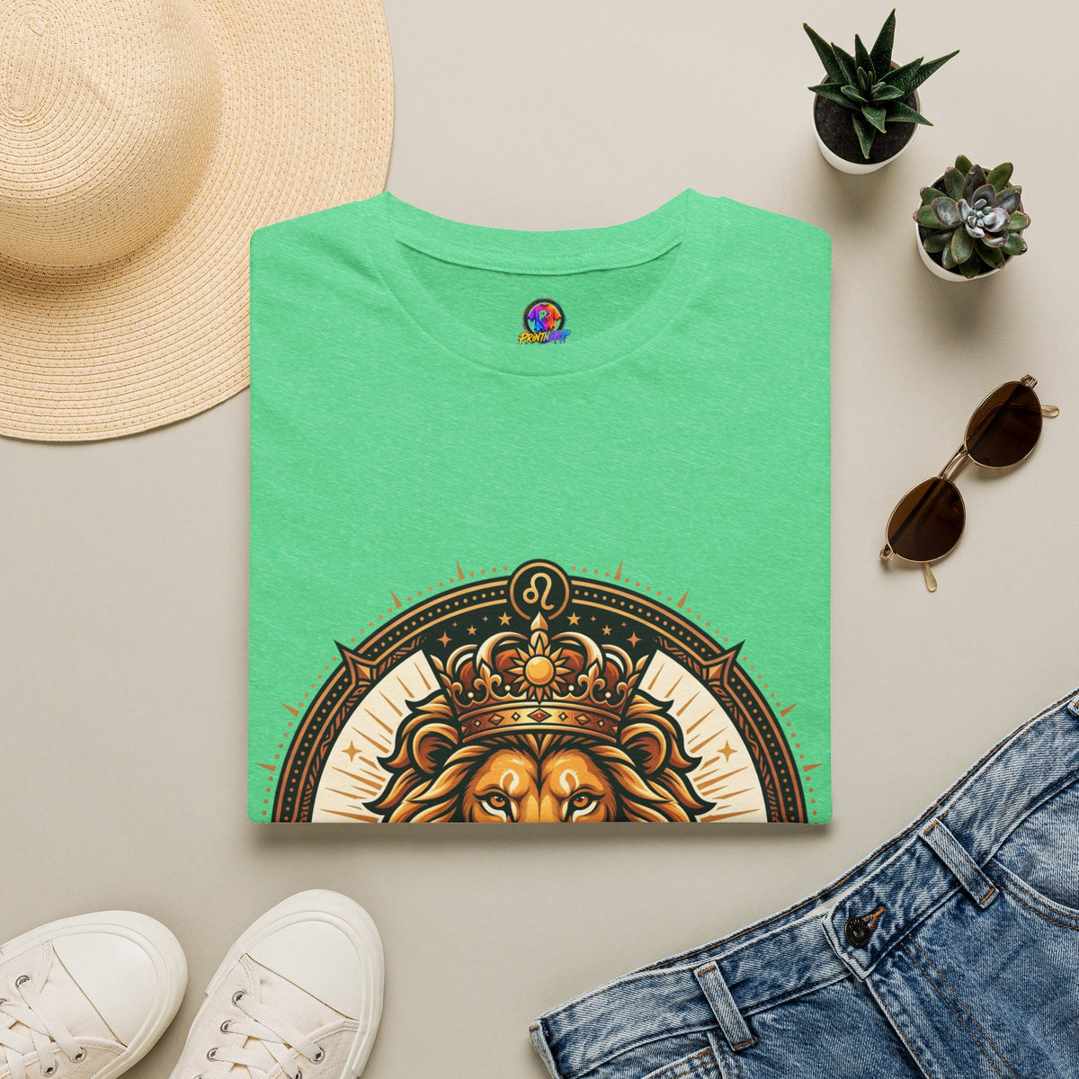 Leo Zodiac Lion T-Shirt — "Confidence Comes Naturally, I'm a Leo" Astrology Tee