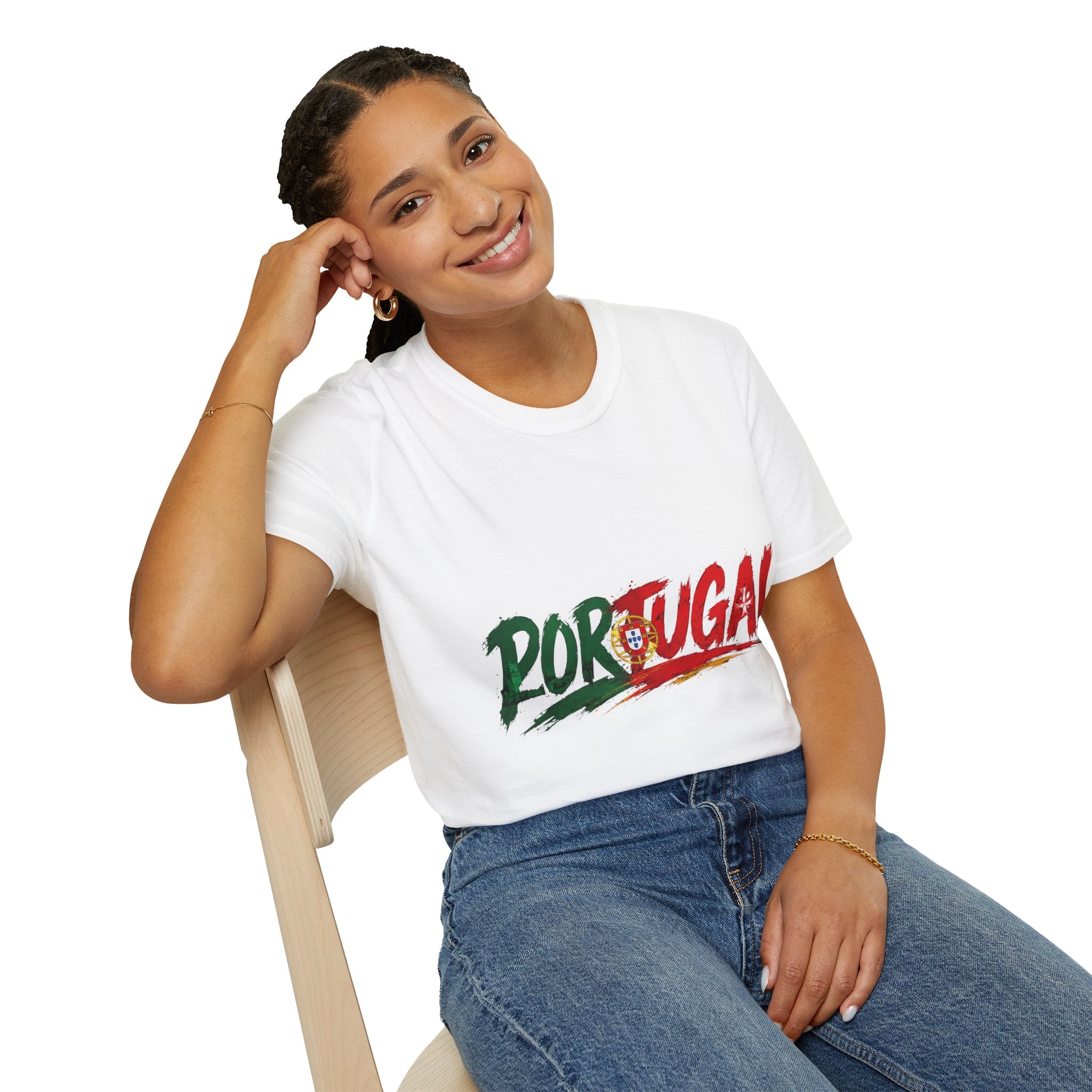 Portugal Flag Script T-Shirt — Portuguese Pride Tee