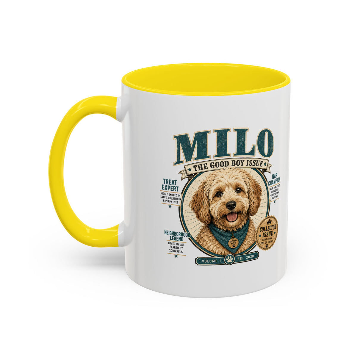 Milo Bailey Dog Dad Mom Milo Dog Mug — “The Good Boy Issue” Decorative Coffee Cup