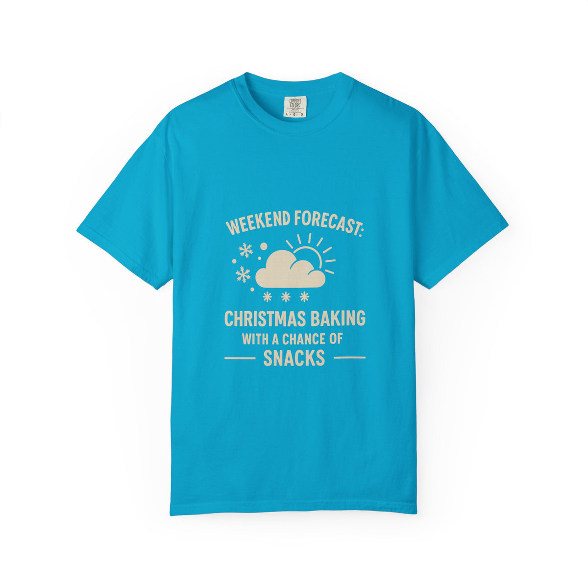 Christmas Baking T-Shirt — "Weekend Forecast: Christmas Baking with a Chance of Snacks"- Trending Now - October 2026