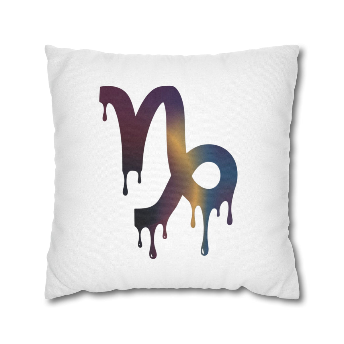 Capricorn Drip Zodiac Pillowcase — Decorative Astrology Accent