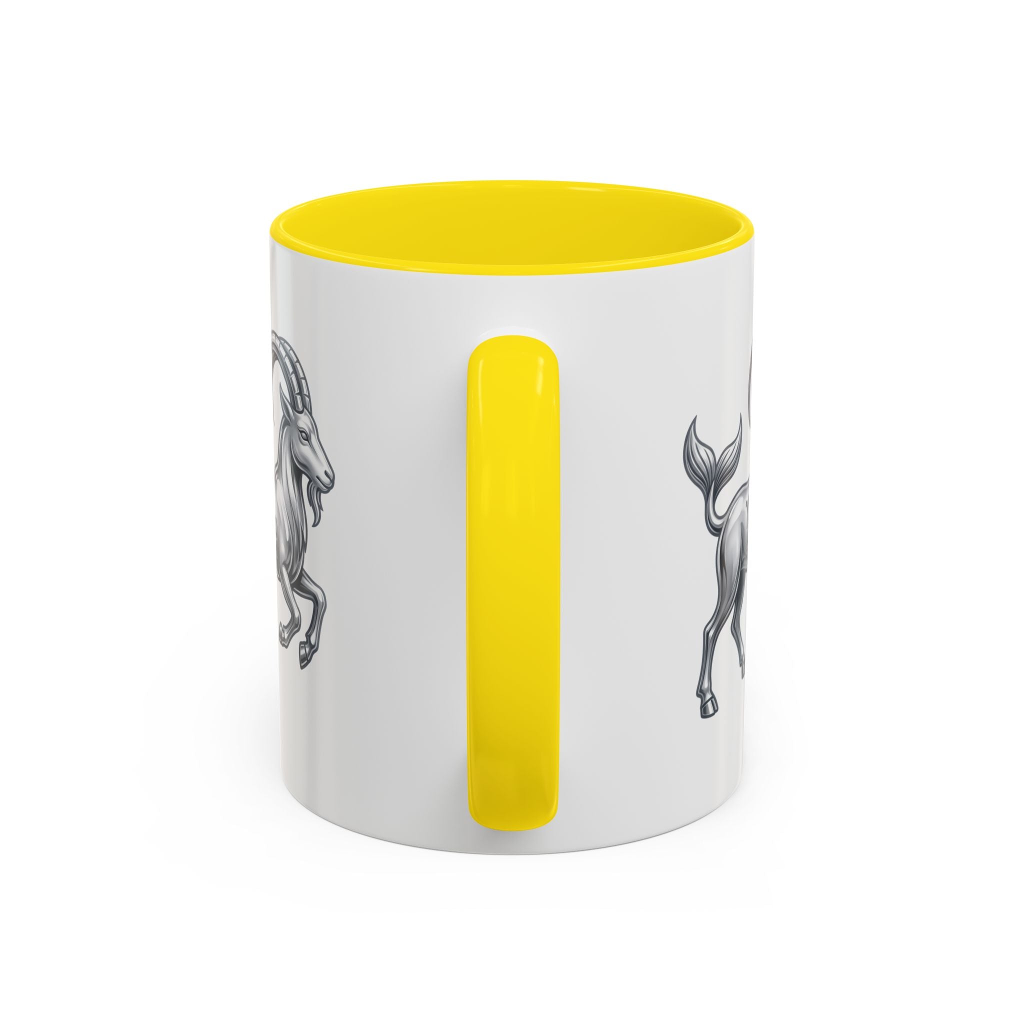 Capricorn Zodiac Accent Coffee Mug — Capricorn Goat Horoscope Gift