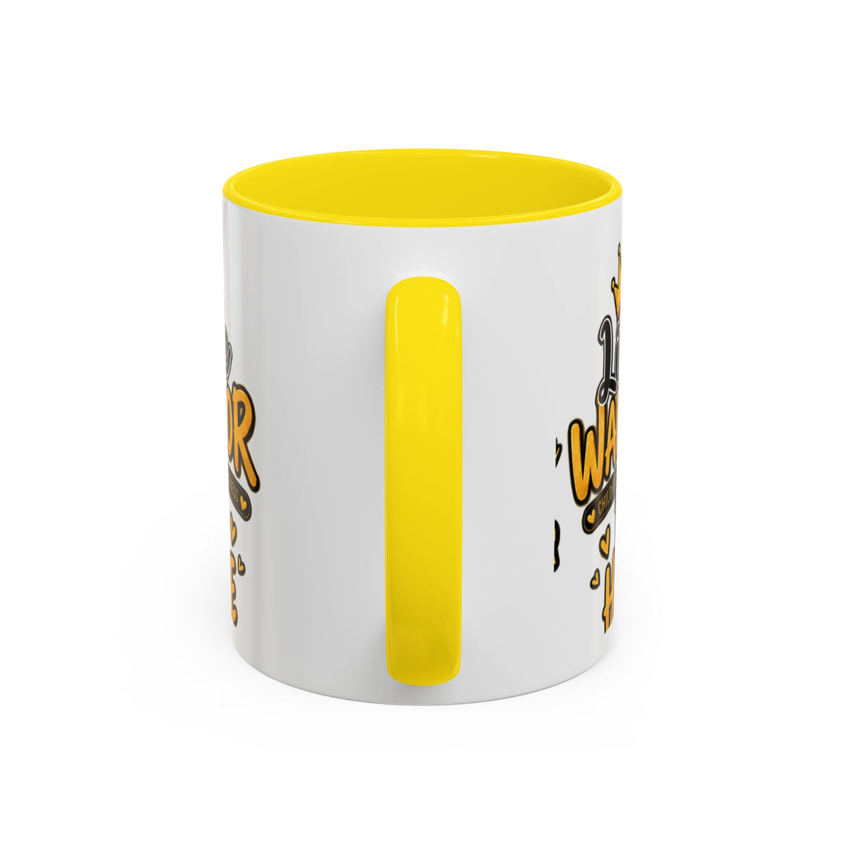 Little Warrior Childhood Cancer Awareness Coffee Mug – "Big Hope" Accent Mug
