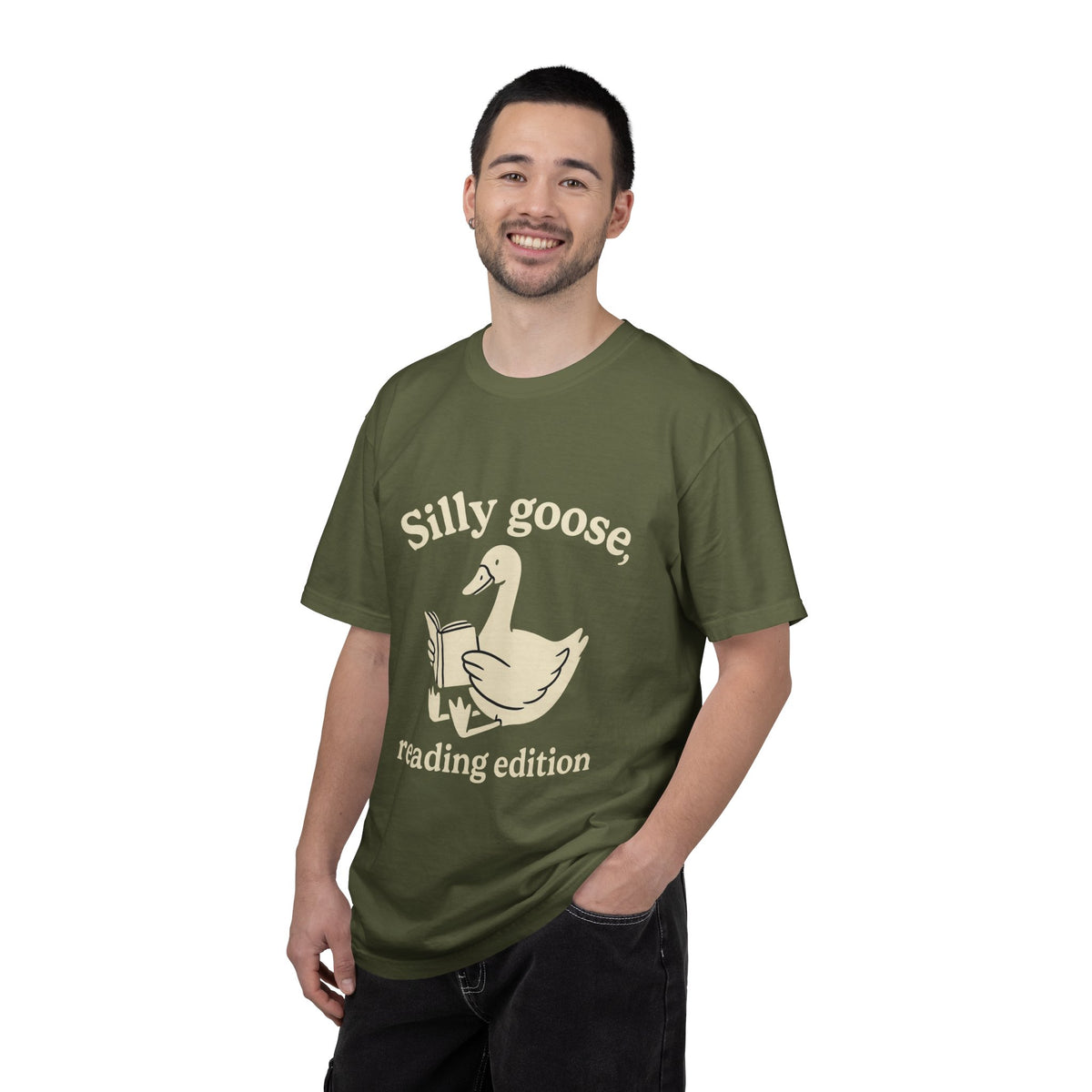 Silly Goose Reading Edition Tee - Cute Book Lover Animal Graphic T-Shirt - Trending Now - October 2026