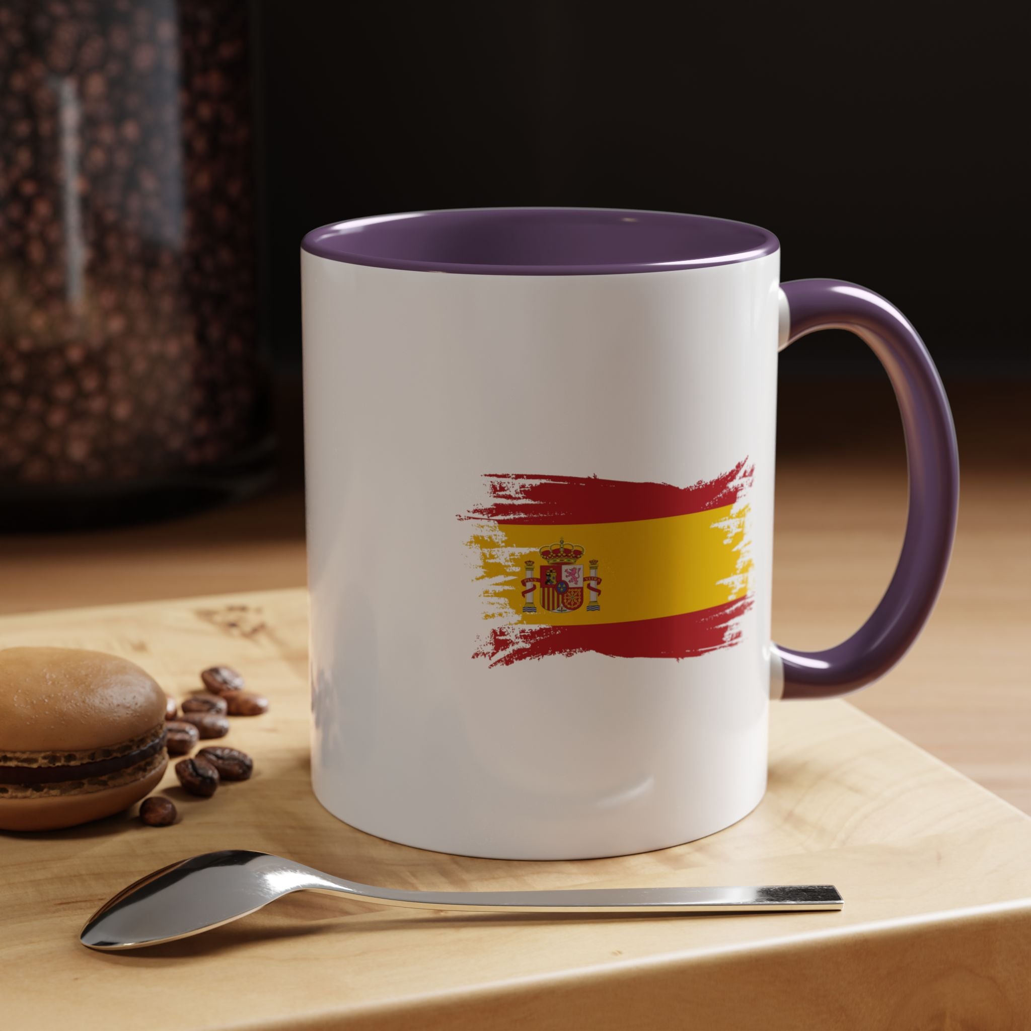 Spain Flag Coffee Mug — Spanish Brushstroke Accent Mug