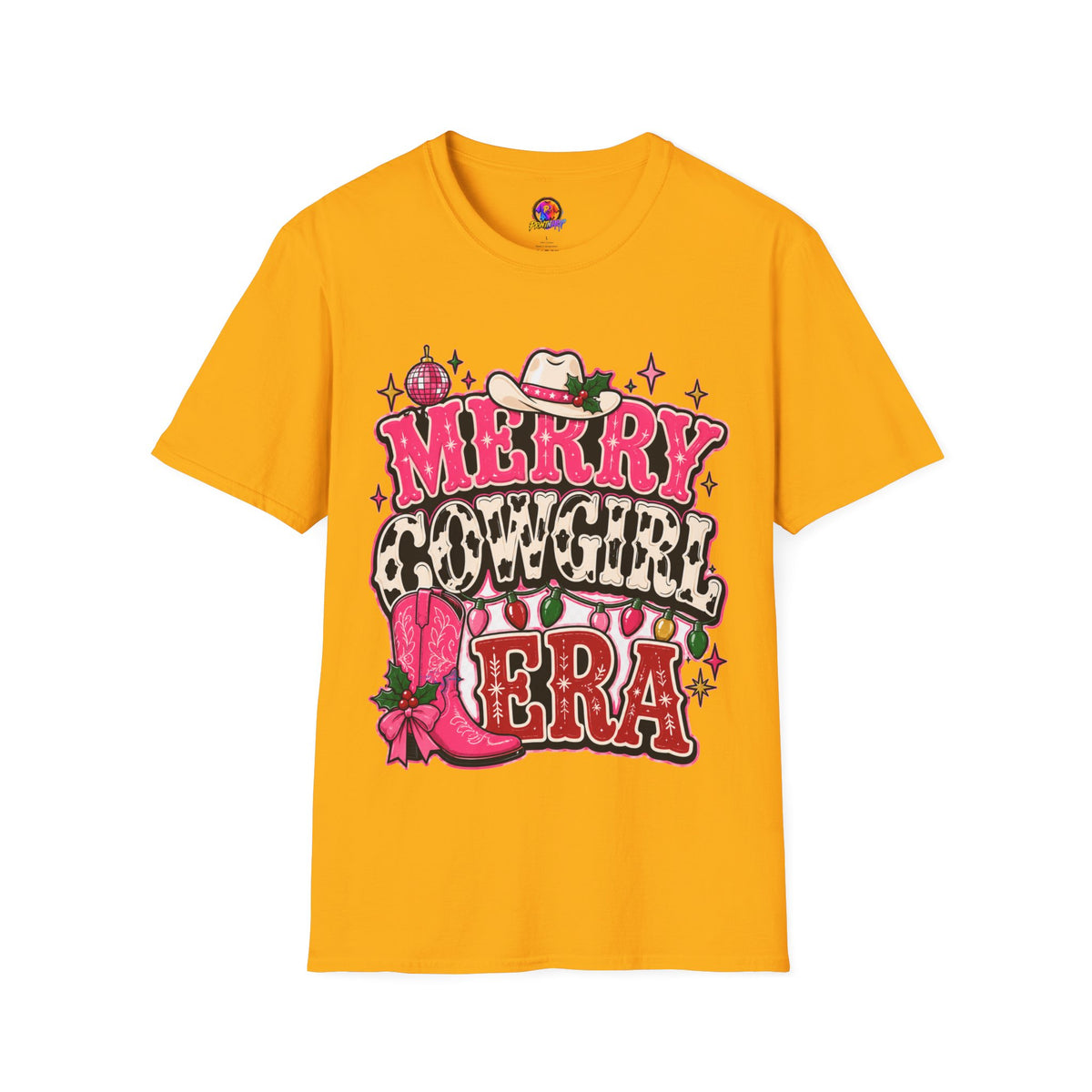 Merry Cowgirl Christmas T-Shirt
