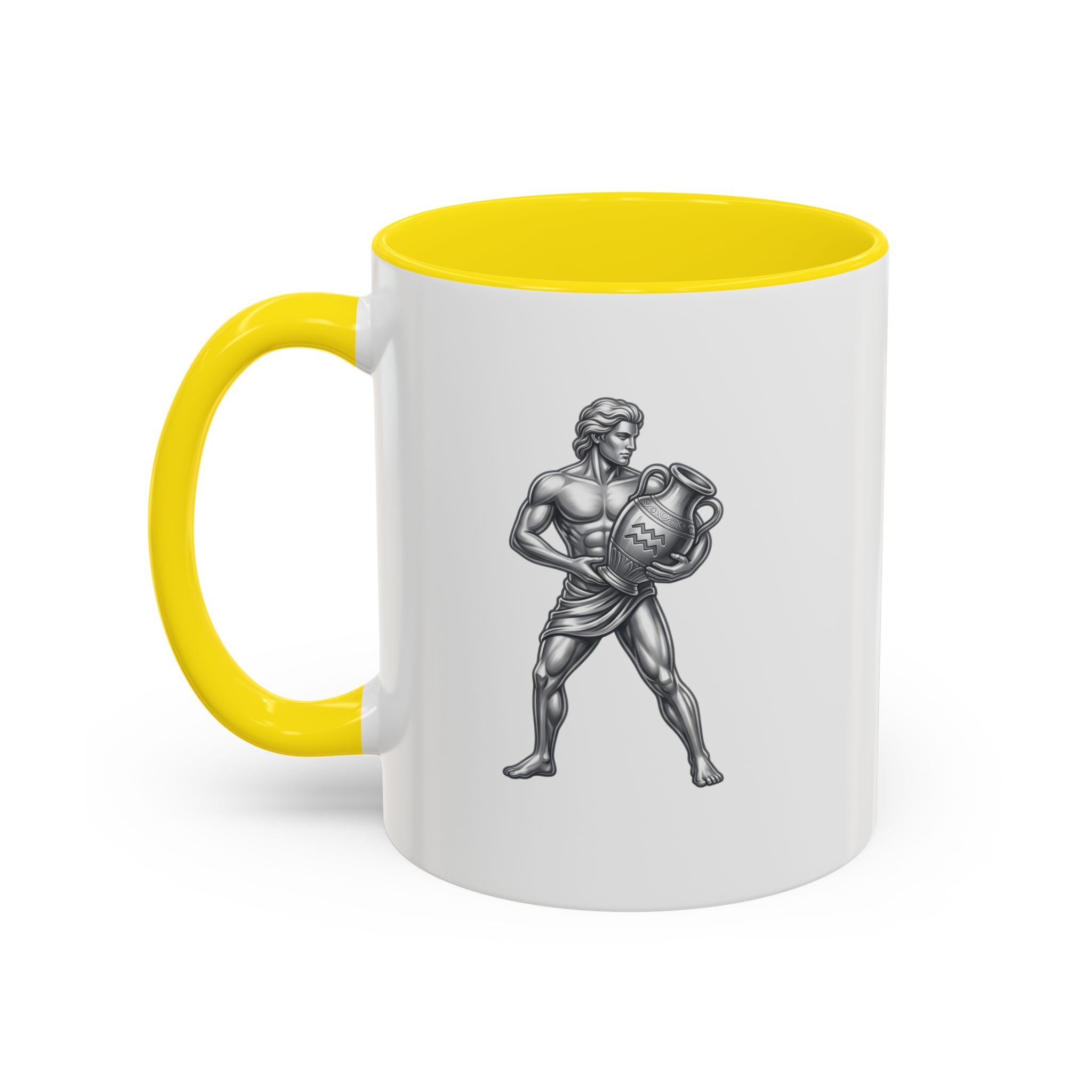 Aquarius Zodiac Accent Coffee Mug – Astrology Sign Gift