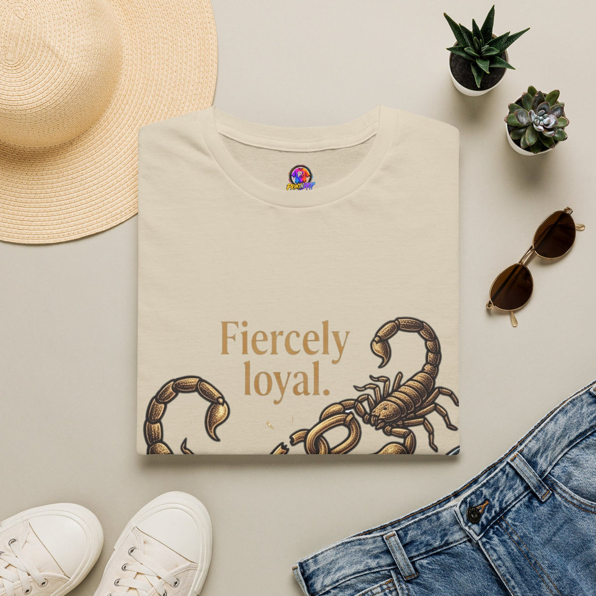 Scorpio T-Shirt — Fiercely Loyal, Easily Detached Zodiac Tee