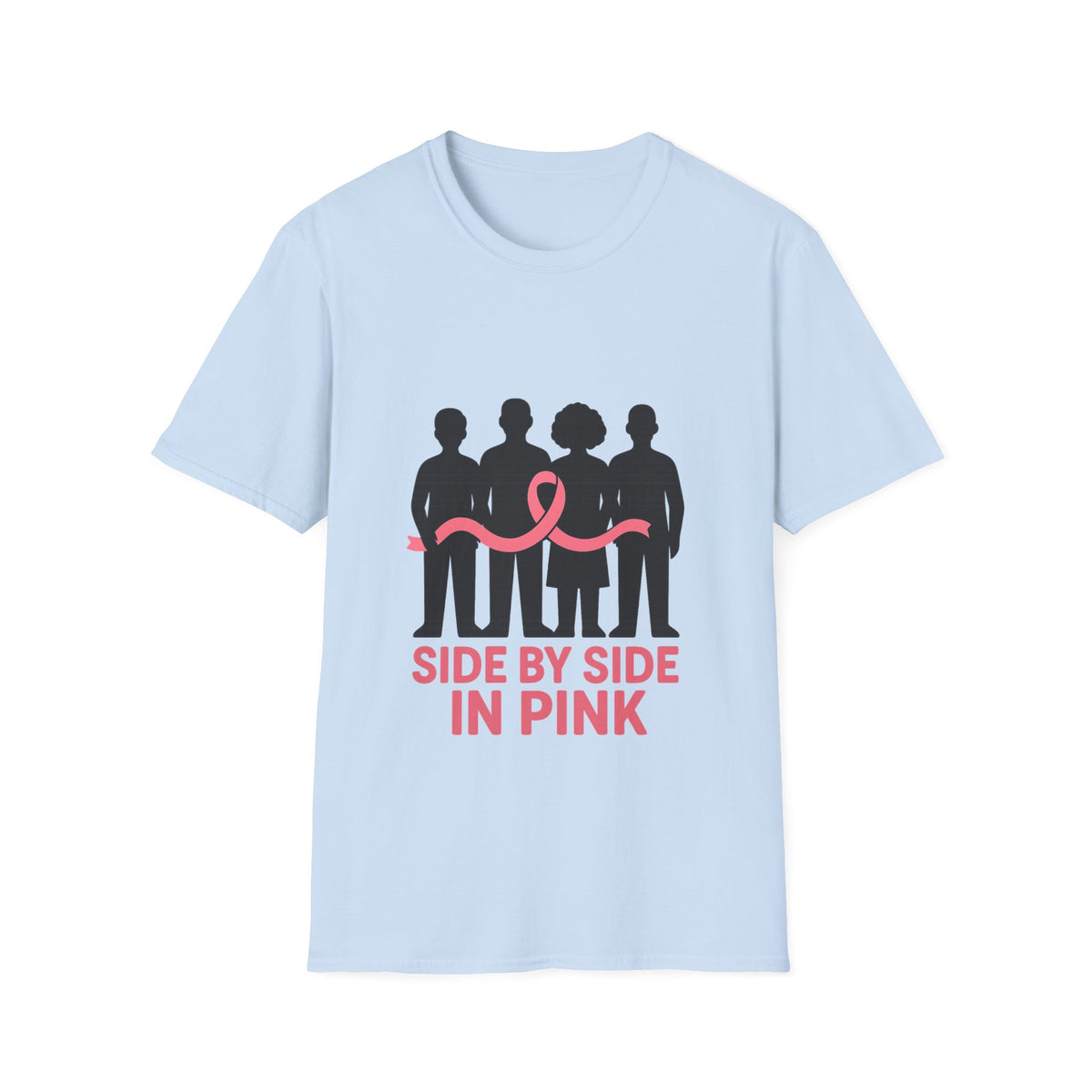 Side by Side in Pink Breast Cancer Awareness T-Shirt - Trending Now - October 2026