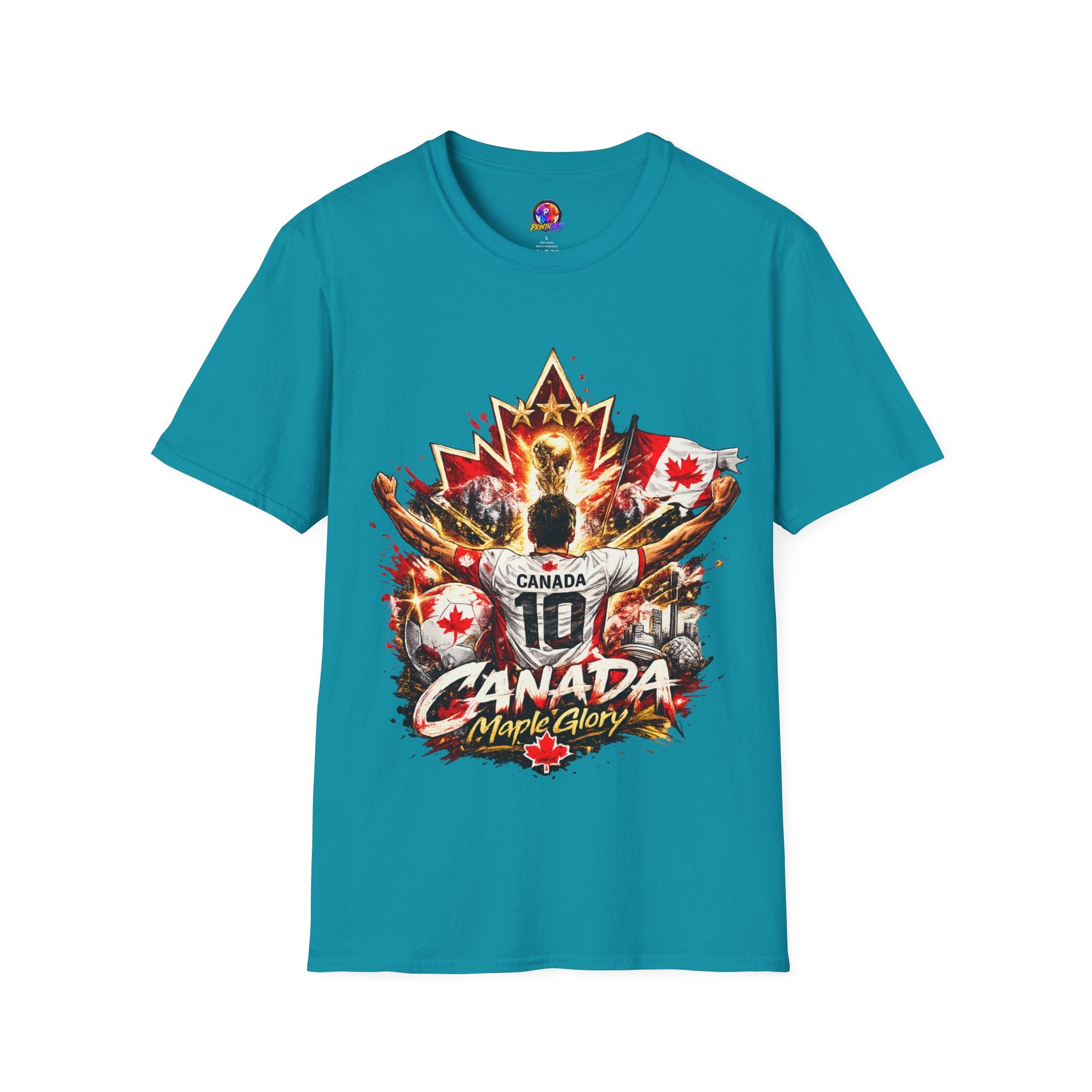 Canada Maple Glory T‑Shirt — Vintage Canadian Maple Leaf Graphic Tee