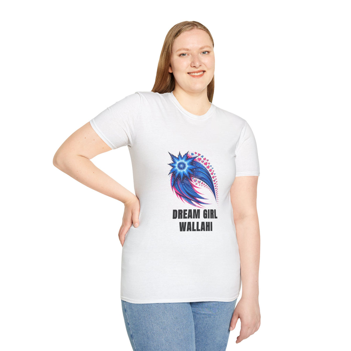 Dream Girl T-Shirt — Blue Starburst Heart Graphic ("Dream Girl Wallah") - Trending Now - August 2026