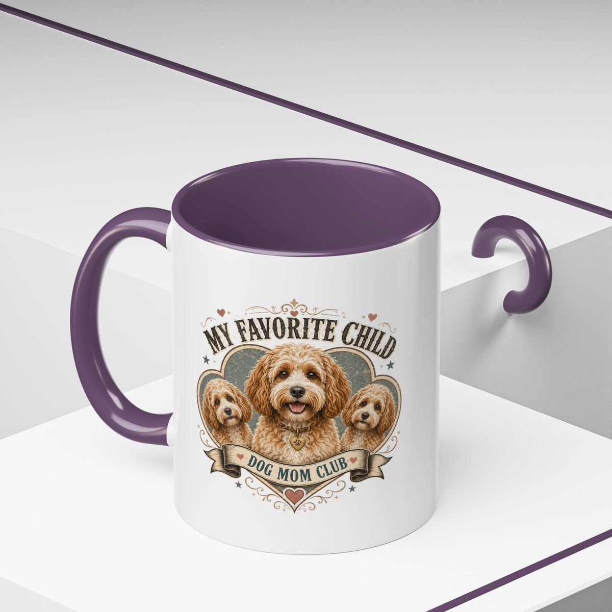 Milo Bailey Dog Dad Mom Dog Mom Club Coffee Mug — “My Favorite Child” Cute Labradoodle Gift
