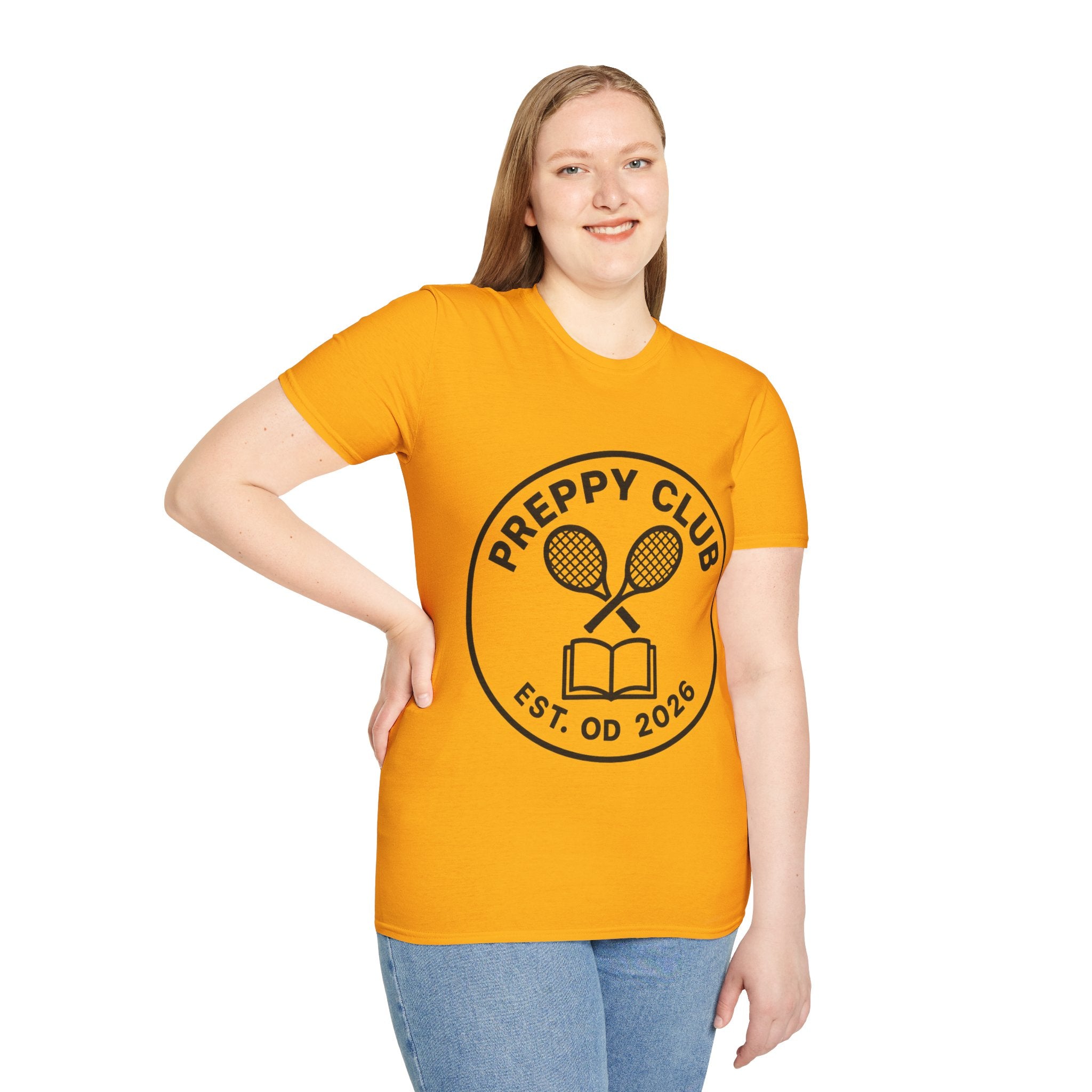 Preppy Club Tennis T‑Shirt — 'Preppy Club' Logo Tee (Est. 2026) - Trending Now - August 2026 Trends - Everyday Sporty T-shirt