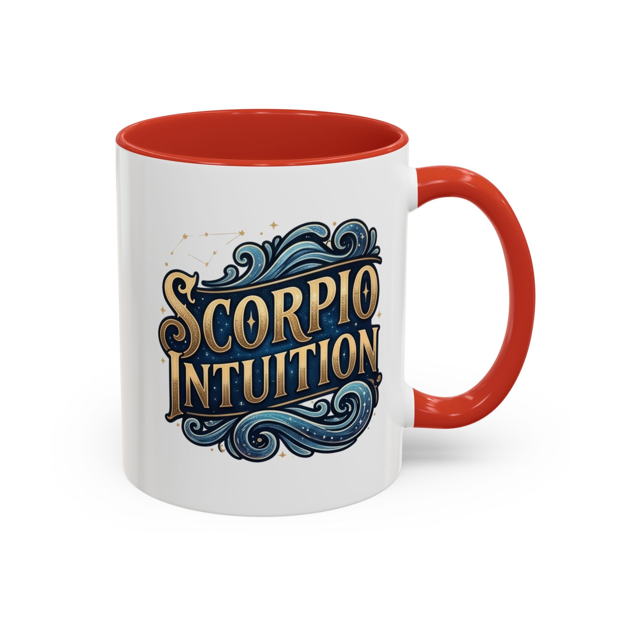 Scorpio Intuition Accent Coffee Mug — Zodiac Astrology Gift
