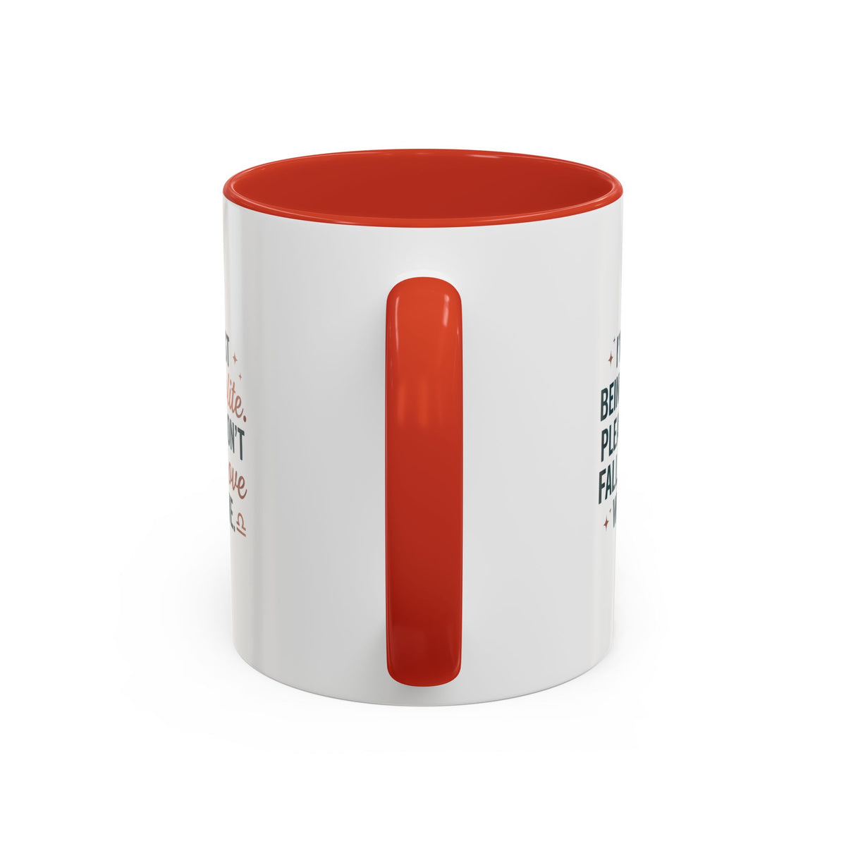 Libra Zodiac I'm Just Being Polite Coffee Mug — Funny Romantic Humor Accent Mug
