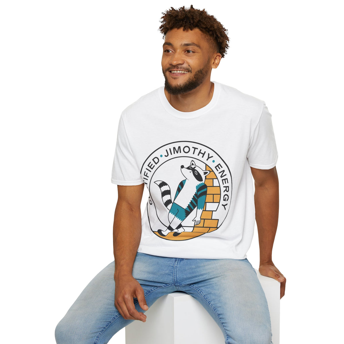 Raccoon Badge T‑Shirt — "Certified Jimothy Energy" Graphic Tee - Trending Now - August 2026