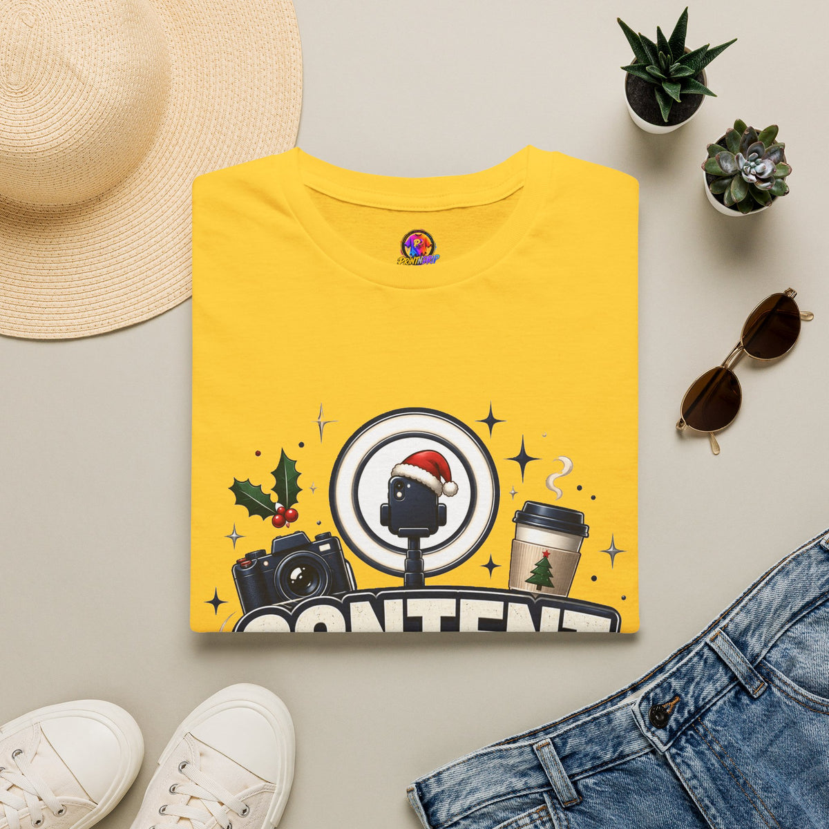 Content Creator Christmas T-Shirt