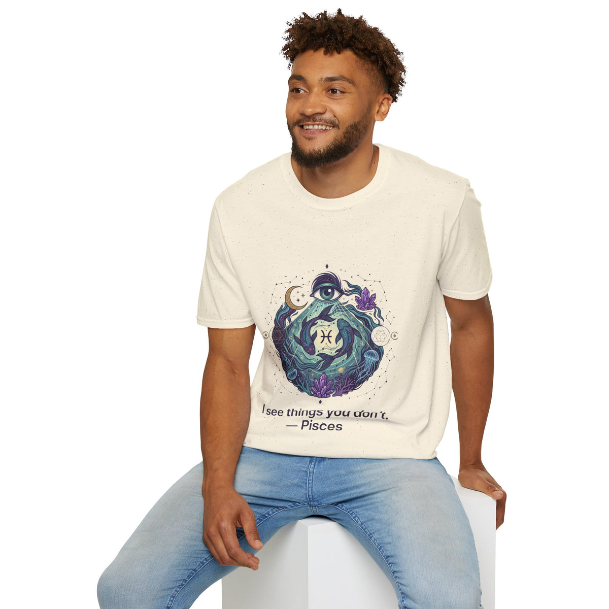 Pisces Mystic T-Shirt — 'I See Things You Don't' Astrology Tee