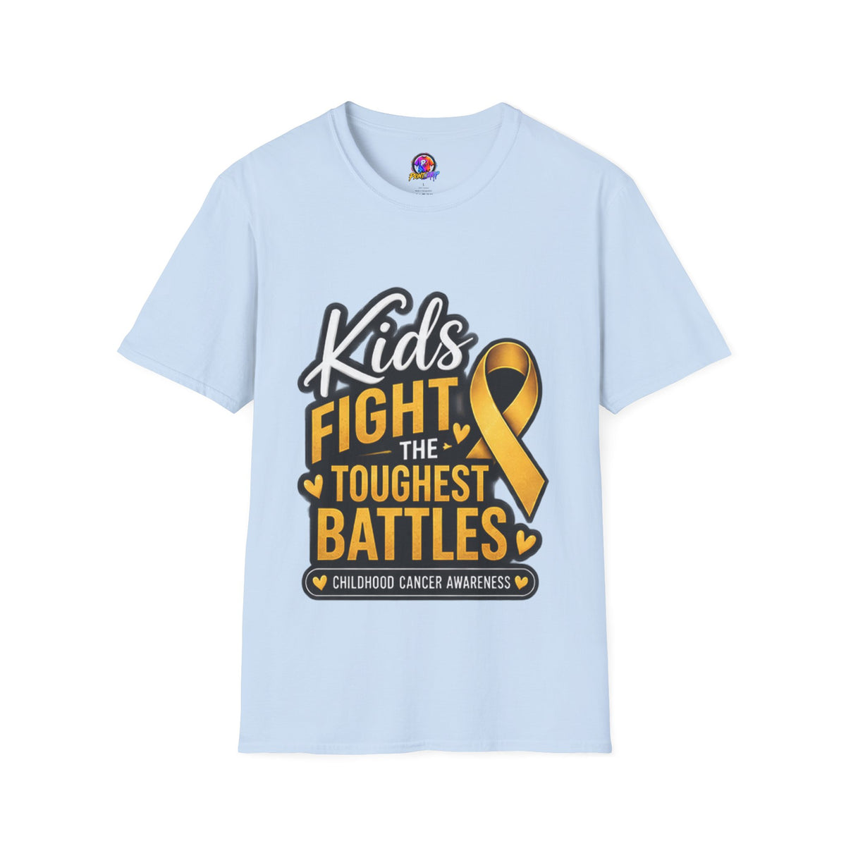Kids Fight the Toughest Battles Childhood Cancer Awareness T-Shirt