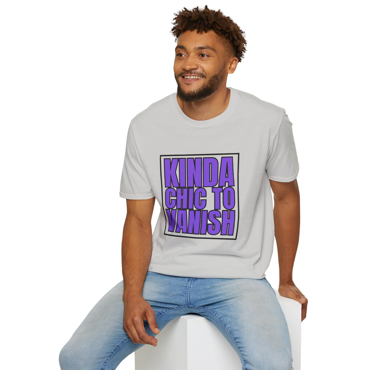 Kinda Chic to Vanish T-Shirt — Bold Purple Graphic Tee - Trending Now - August 2026