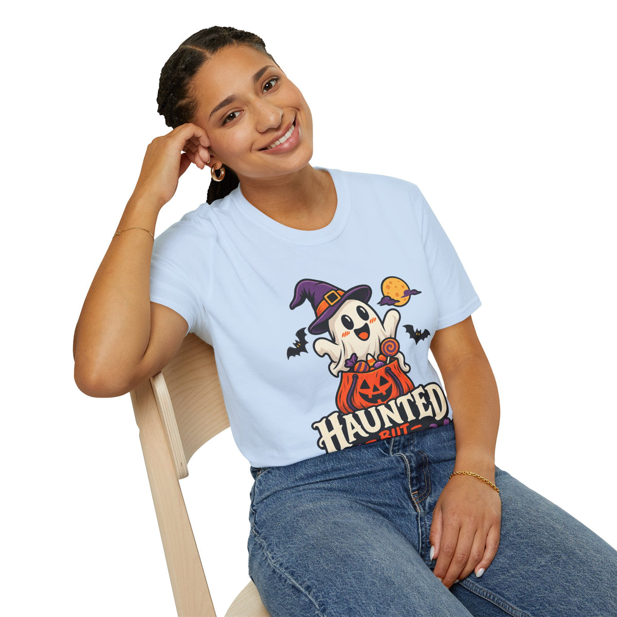 Haunted But Happy Halloween T-Shirt