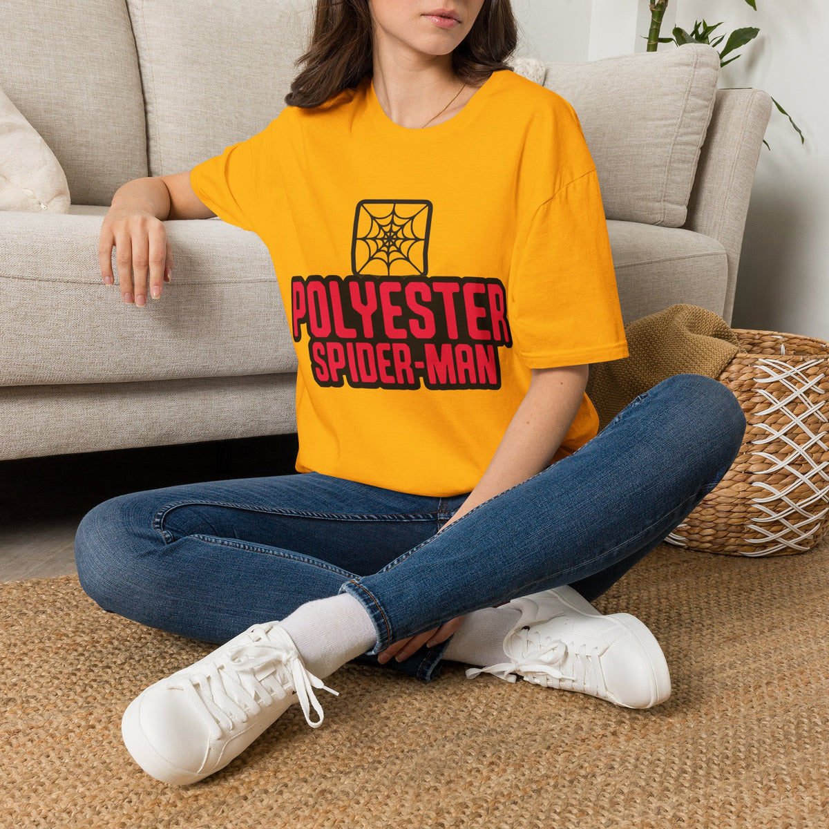 Spider-Man Polyester Graphic Tee — Bold Retro Logo Spiderweb T-Shirt - Trending Now - August 2026