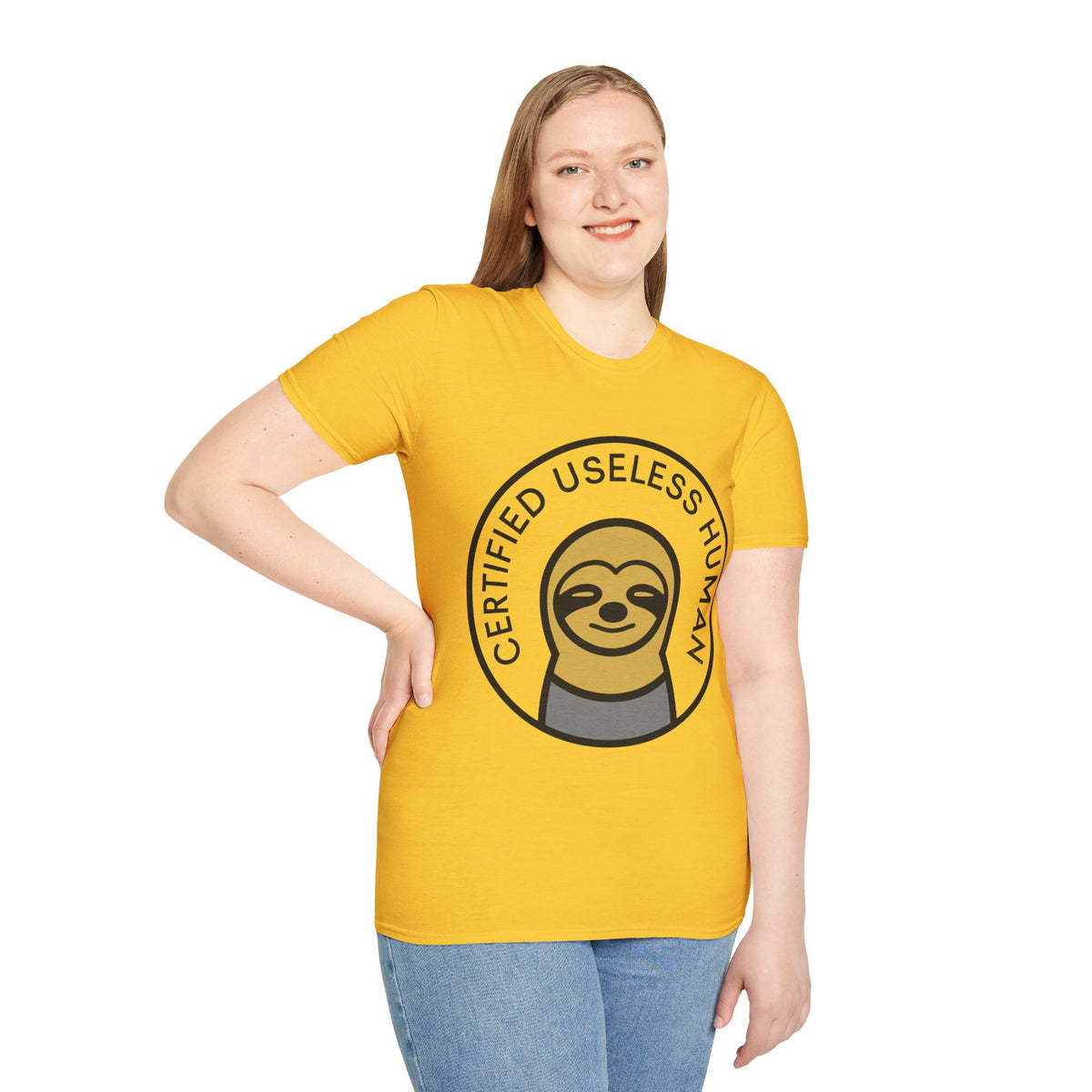 Certified Useless Human Sloth T-Shirt — Funny Lazy Sloth Graphic Tee - Trending Now - August 2026
