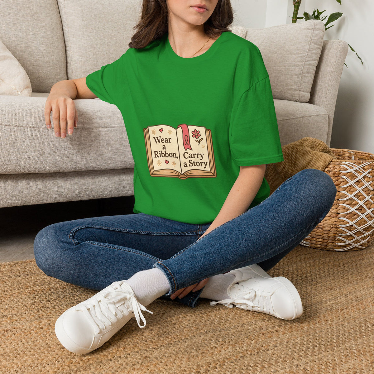 Book Lover T‑Shirt — "Wear a Ribbon, Carry a Story" Vintage Open Book Design - Trending Now - October 2026