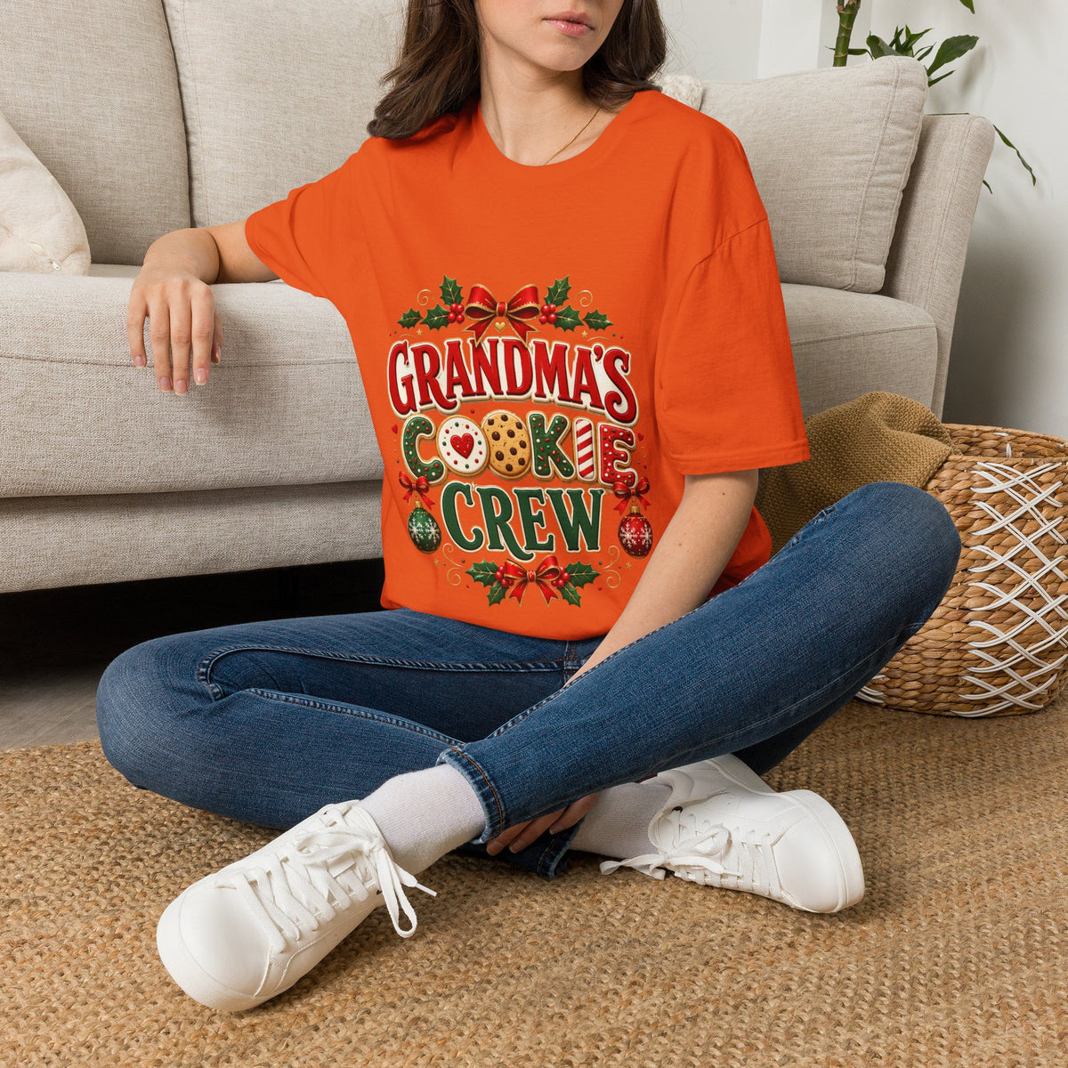 Grandma's Cookie Crew T-Shirt — Festive Christmas Baking Tee