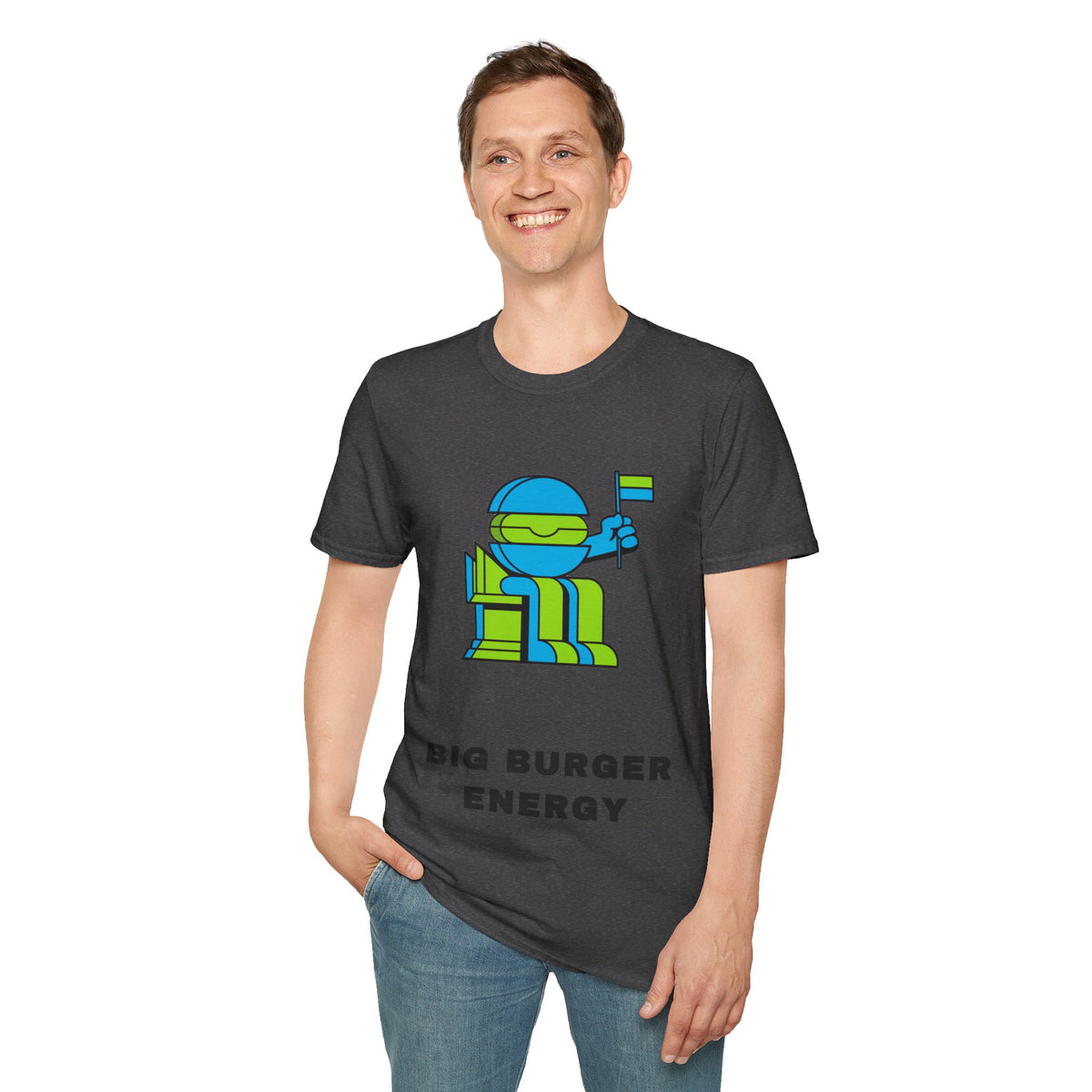 Big Burger Energy T-Shirt — Cute Retro Robot Graphic Tee - Trending Now - September 2026