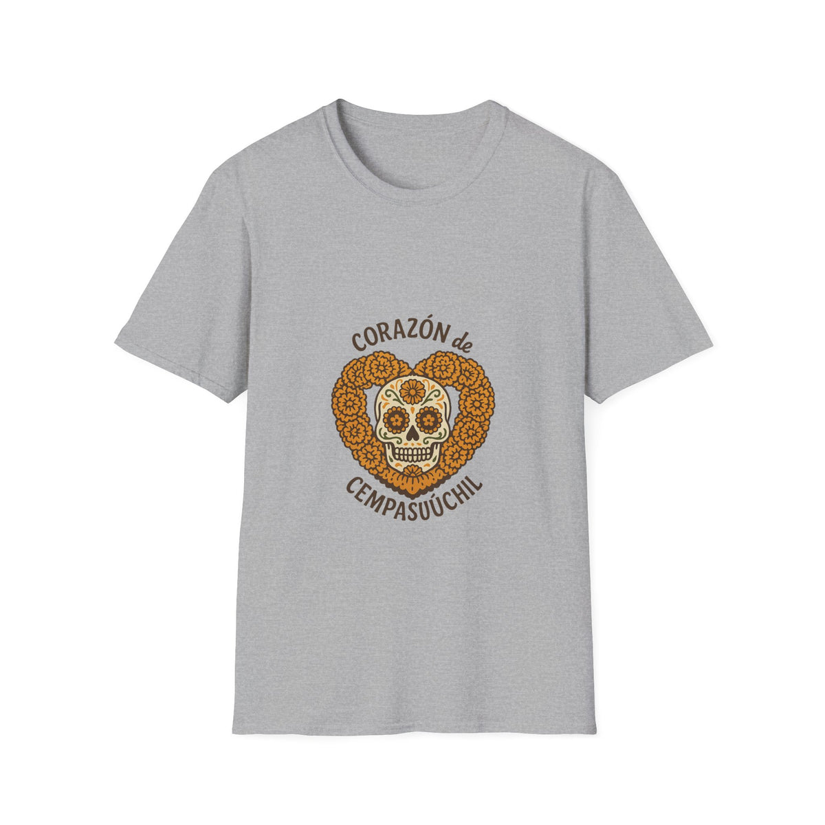 T-Shirt — Corazón de Champurrón Día de los Muertos Sugar Skull Tee - Trending Now - October 2026