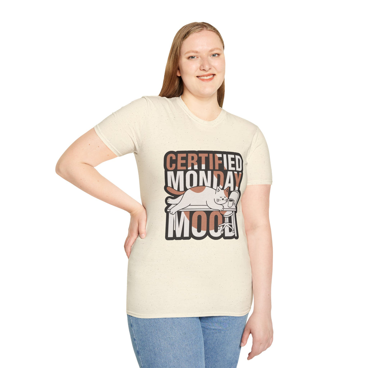 Certified Monday Mood T-Shirt — Funny Cat Graphic Tee - Trending Now - August 2026