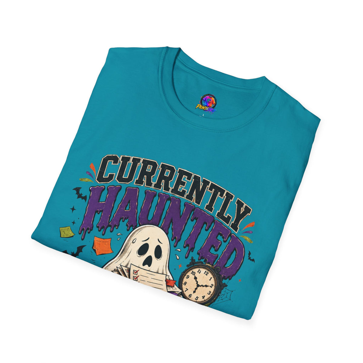 Halloween Currently Haunted Unisex Softstyle T-Shirt