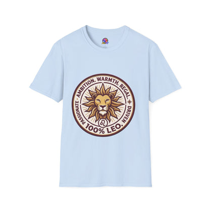 Leo Zodiac Lion T-Shirt — Ambition, Warmth & Regal Pride Graphic Tee