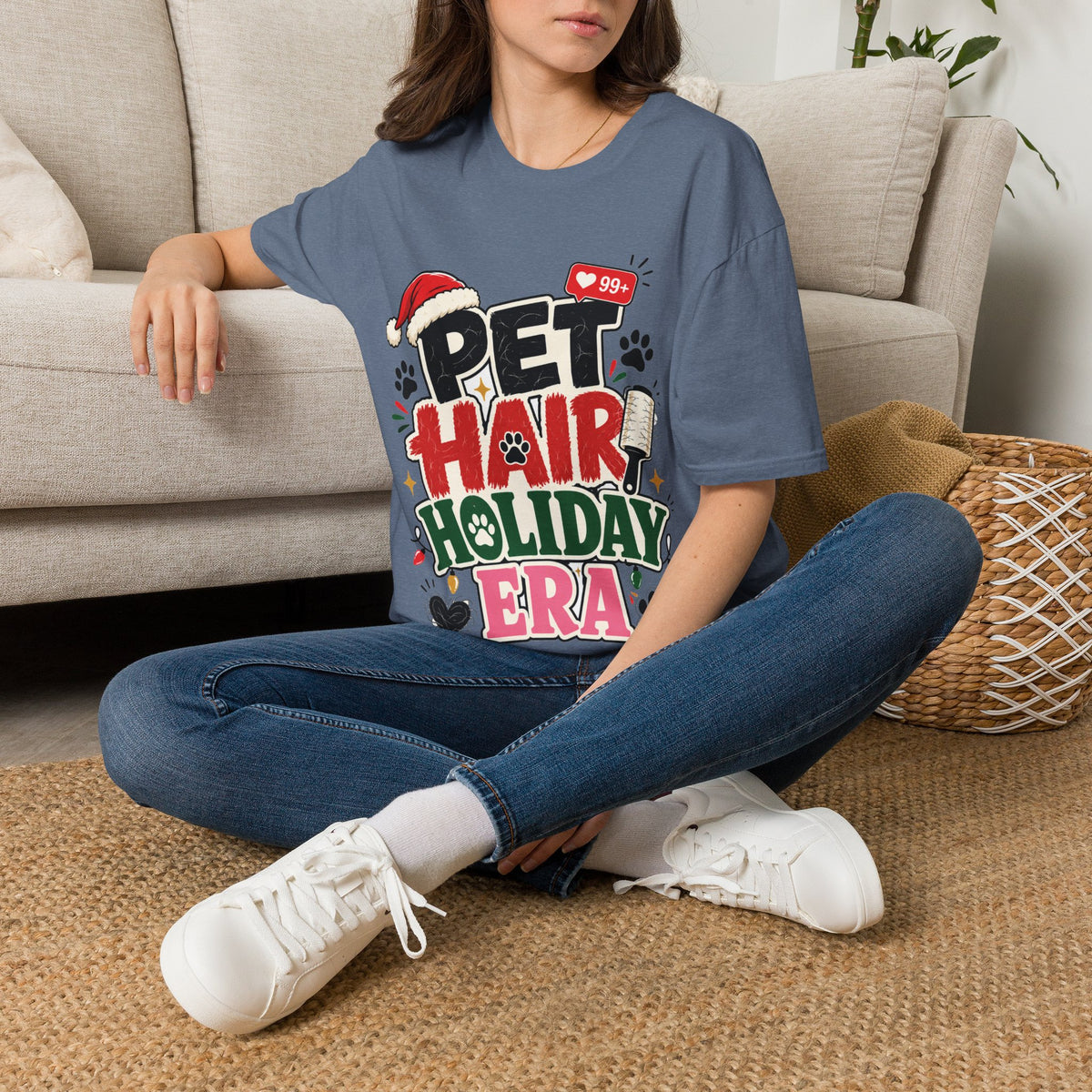 Pet Hair Holiday Tee — Funny Christmas Shirt for Pet Lovers