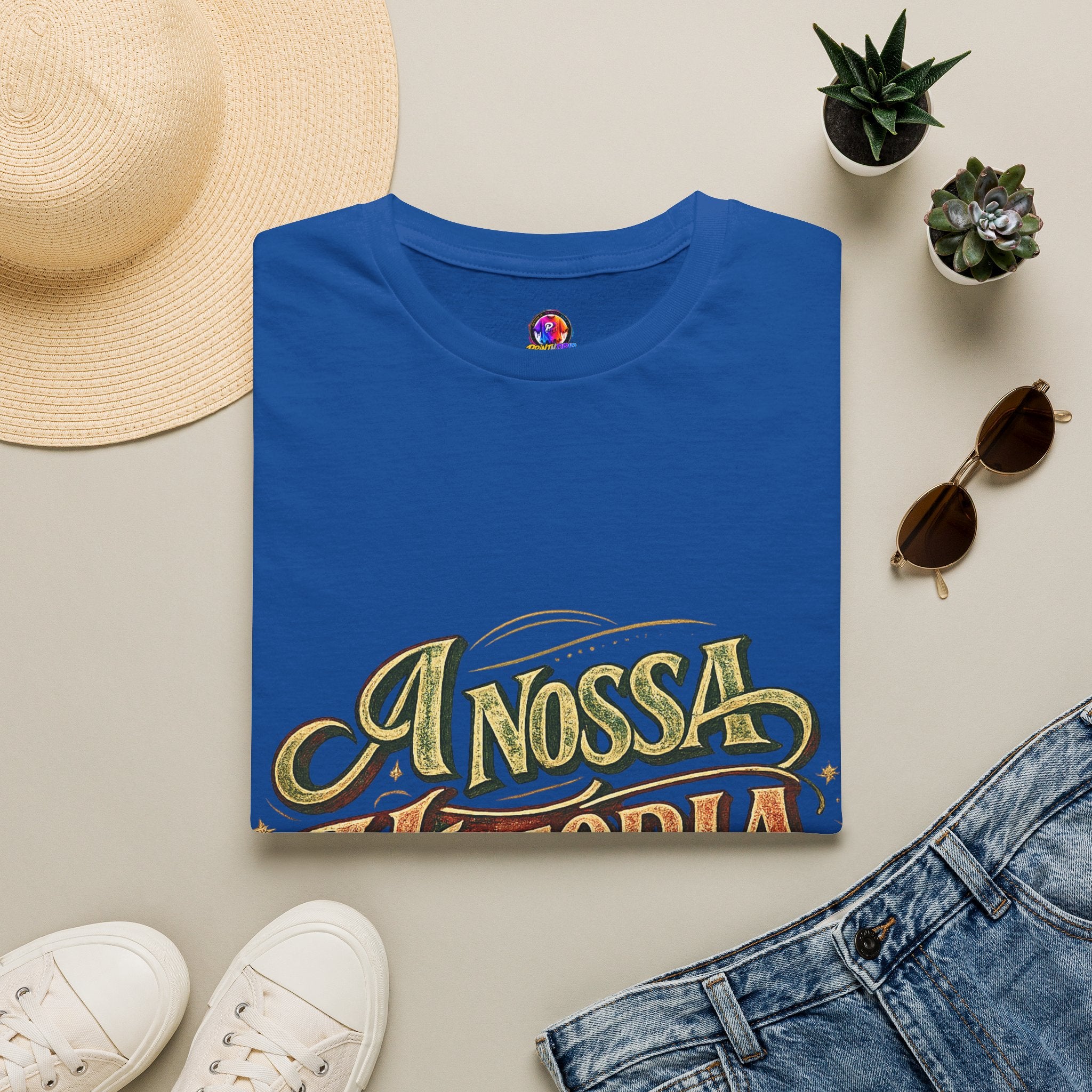 Portugal T-Shirt — "A Nossa História" Vintage Compass Graphic Tee