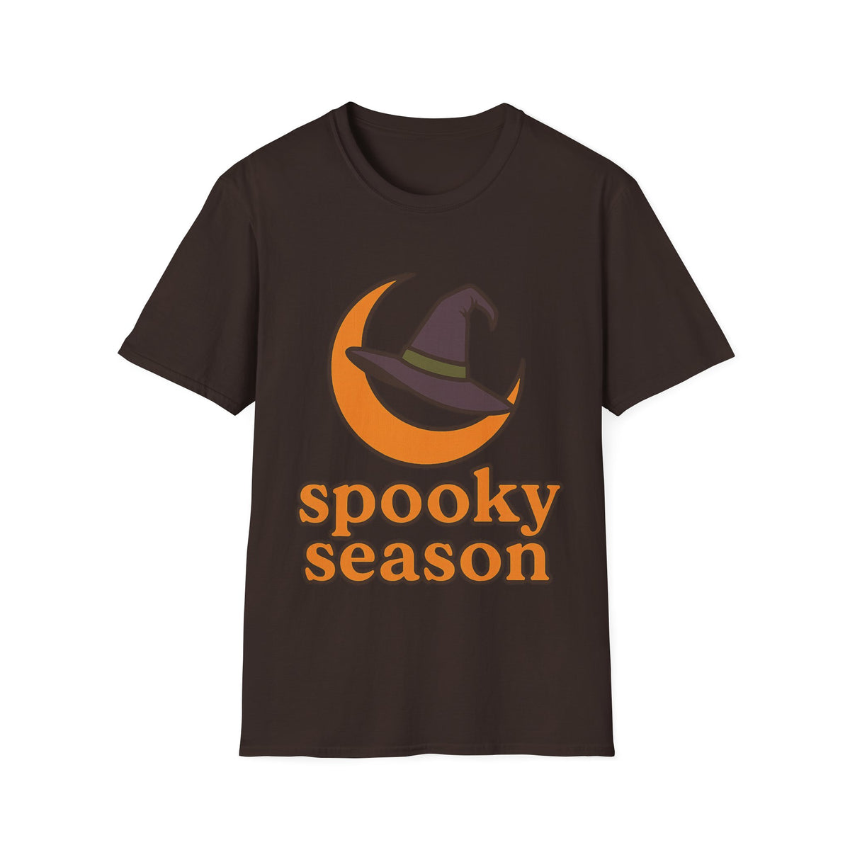 Spooky Season T-Shirt — Witch Hat & Moon Halloween Tee - Trending Now - August 2026