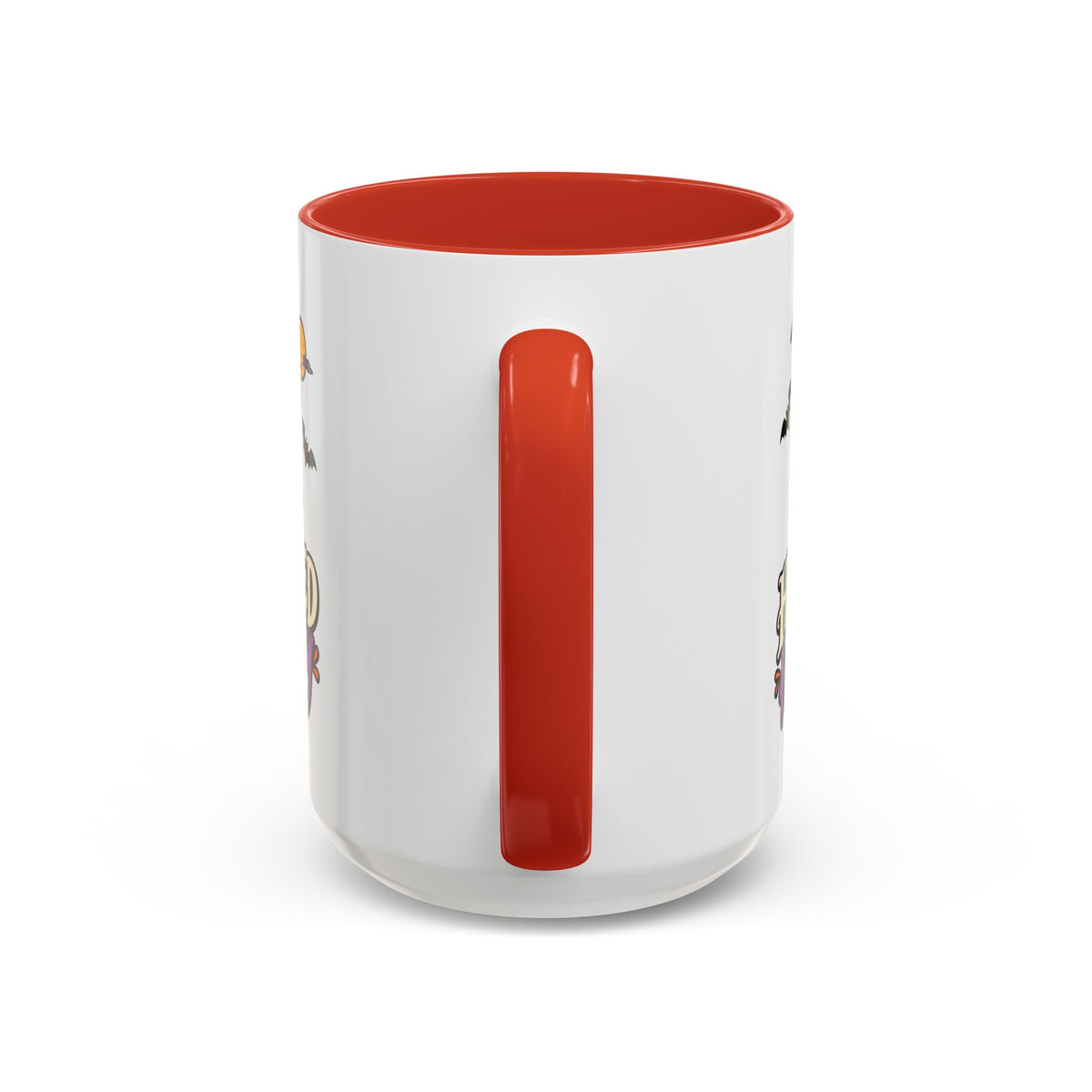 Haunted But Happy Coffee Mug — Halloween Ghost Pumpkin Accent Mug (11/15oz)